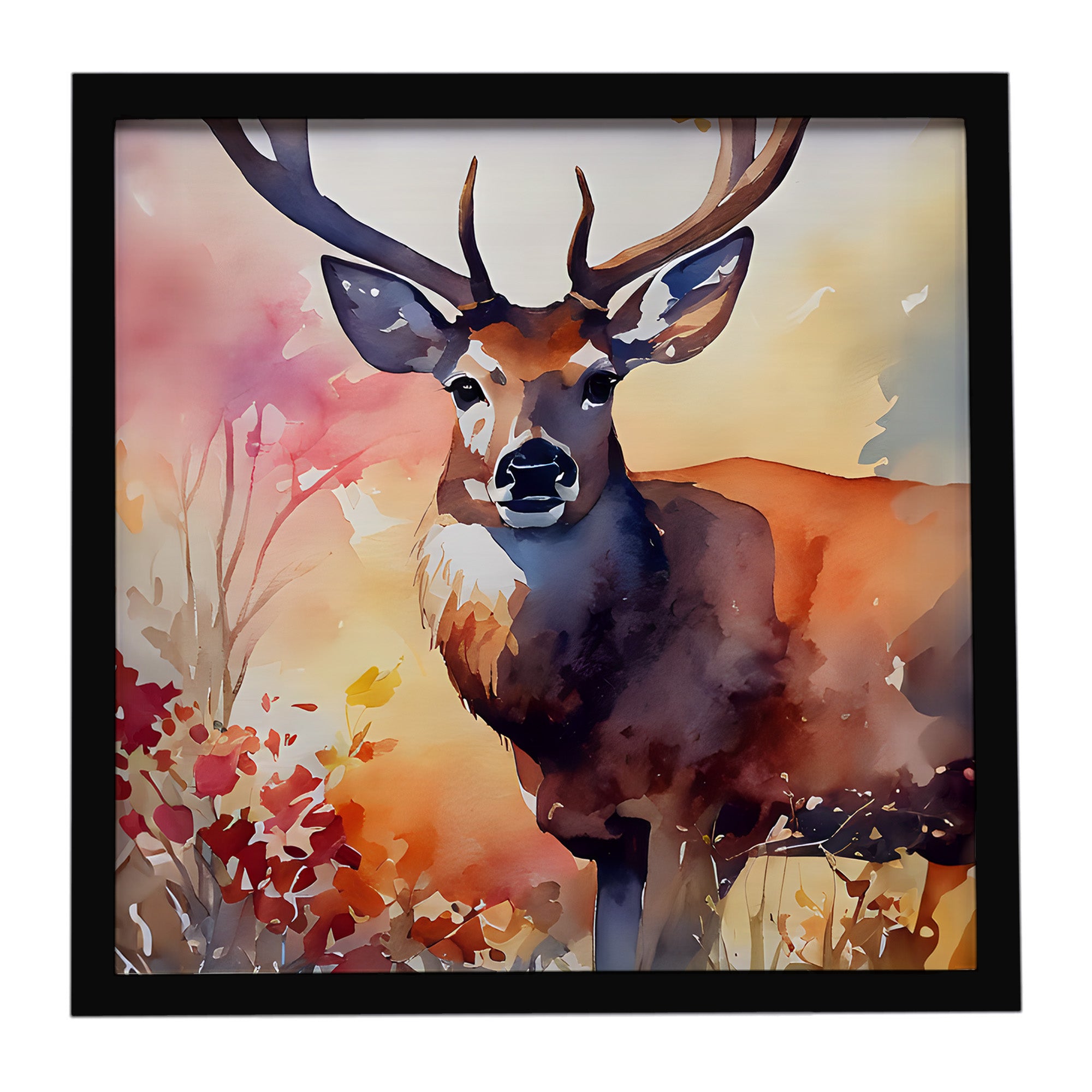Caroline's Treasures Deer Framed Metal Print