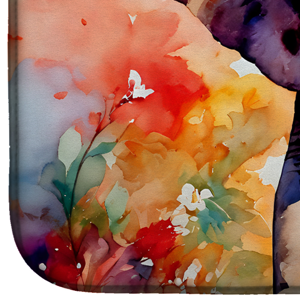 Caroline's Treasures Elephant Dish Drying Mat