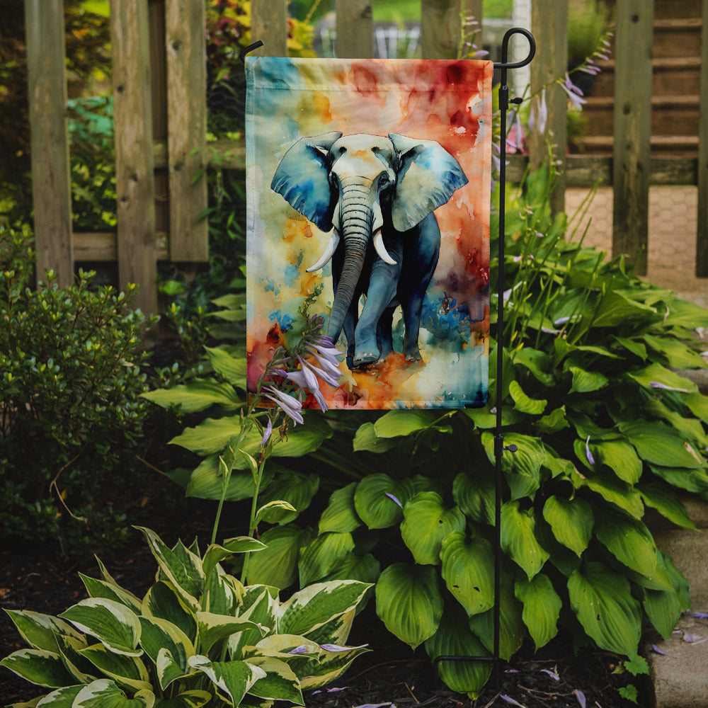 Caroline's Treasures Elephant Garden Flag – Outdoor Decorative Yard Flag