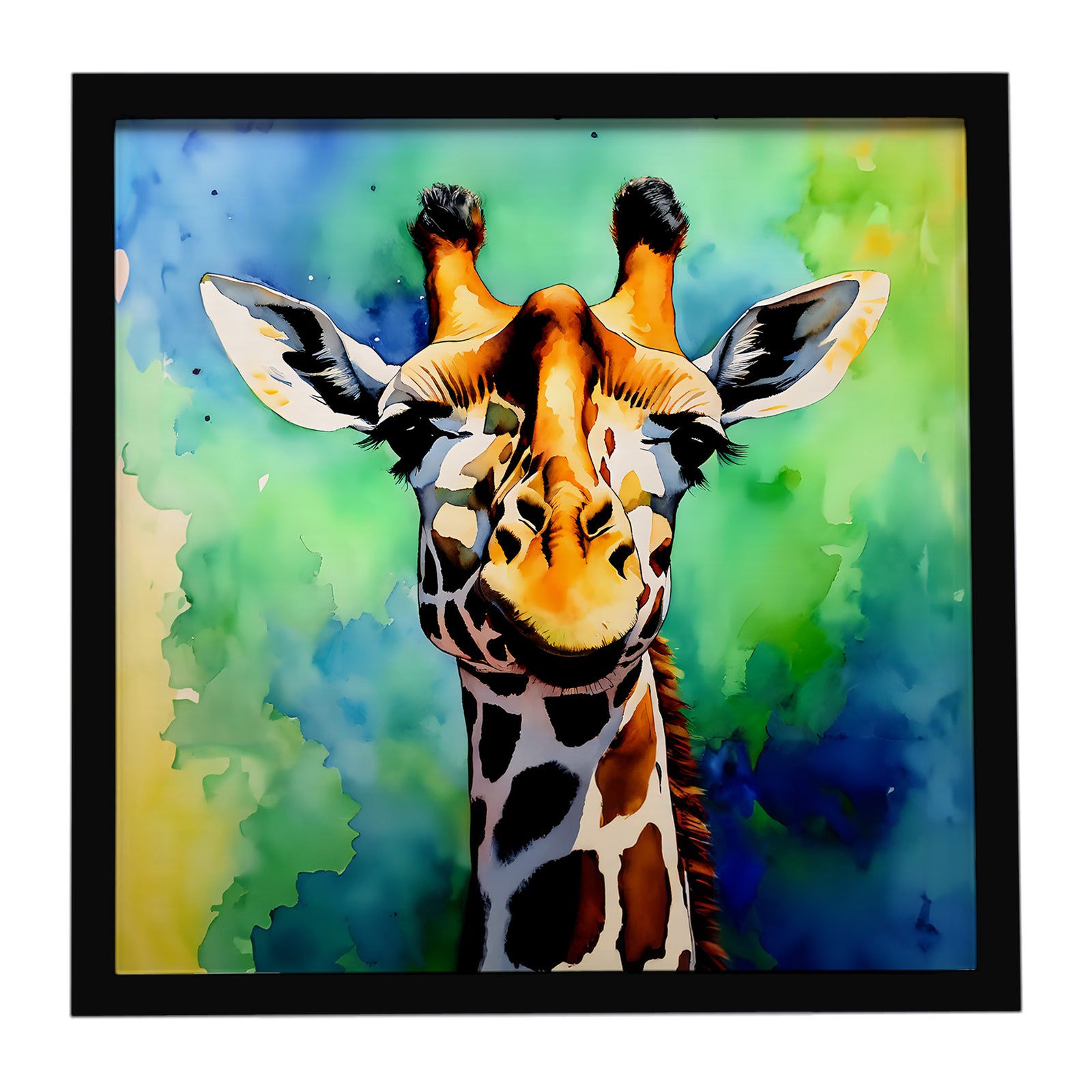 Caroline's Treasures Giraffe Framed Metal Print