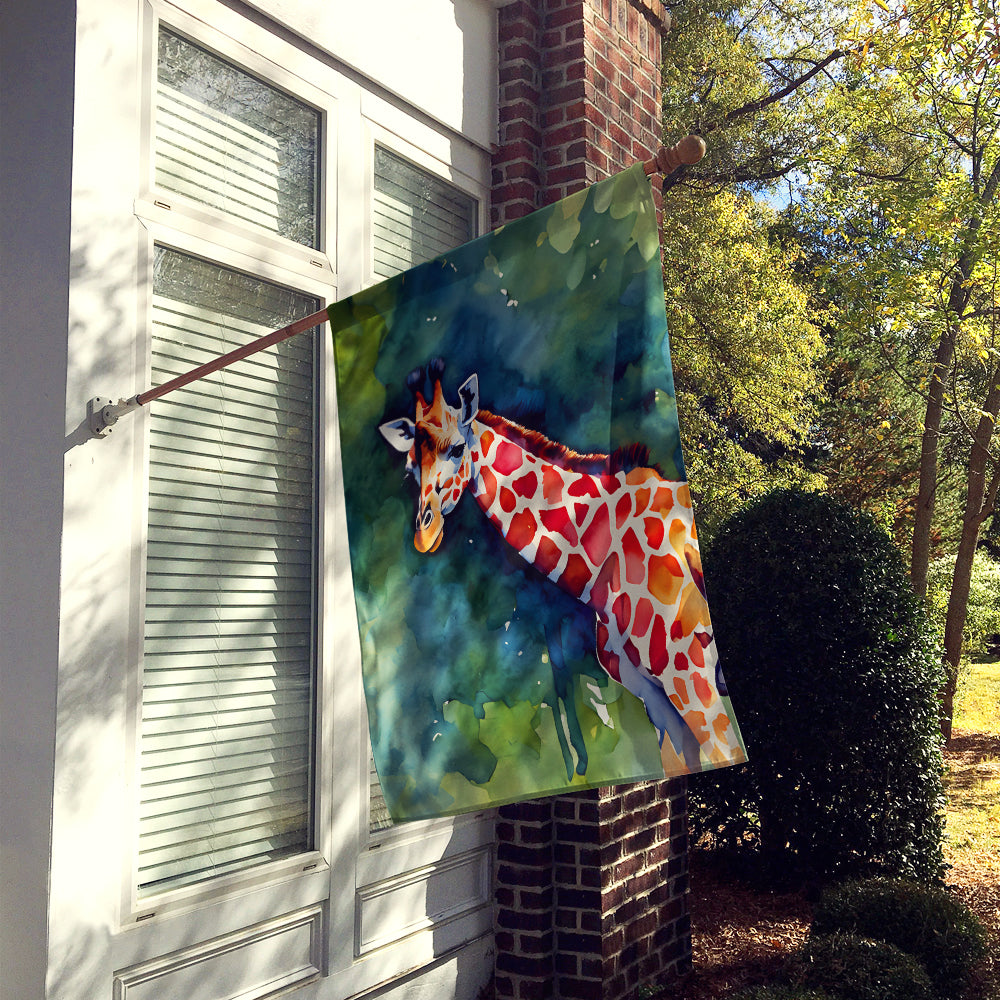 Caroline's Treasures Giraffe House Flag