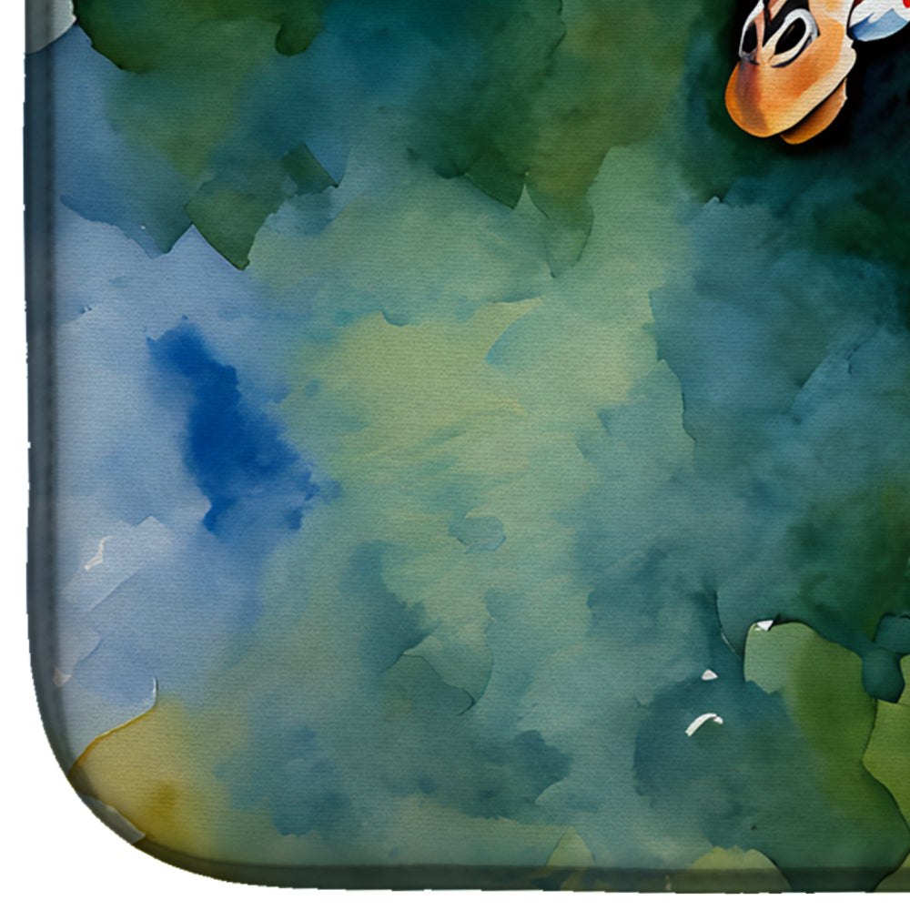 Caroline's Treasures Giraffe Dish Drying Mat