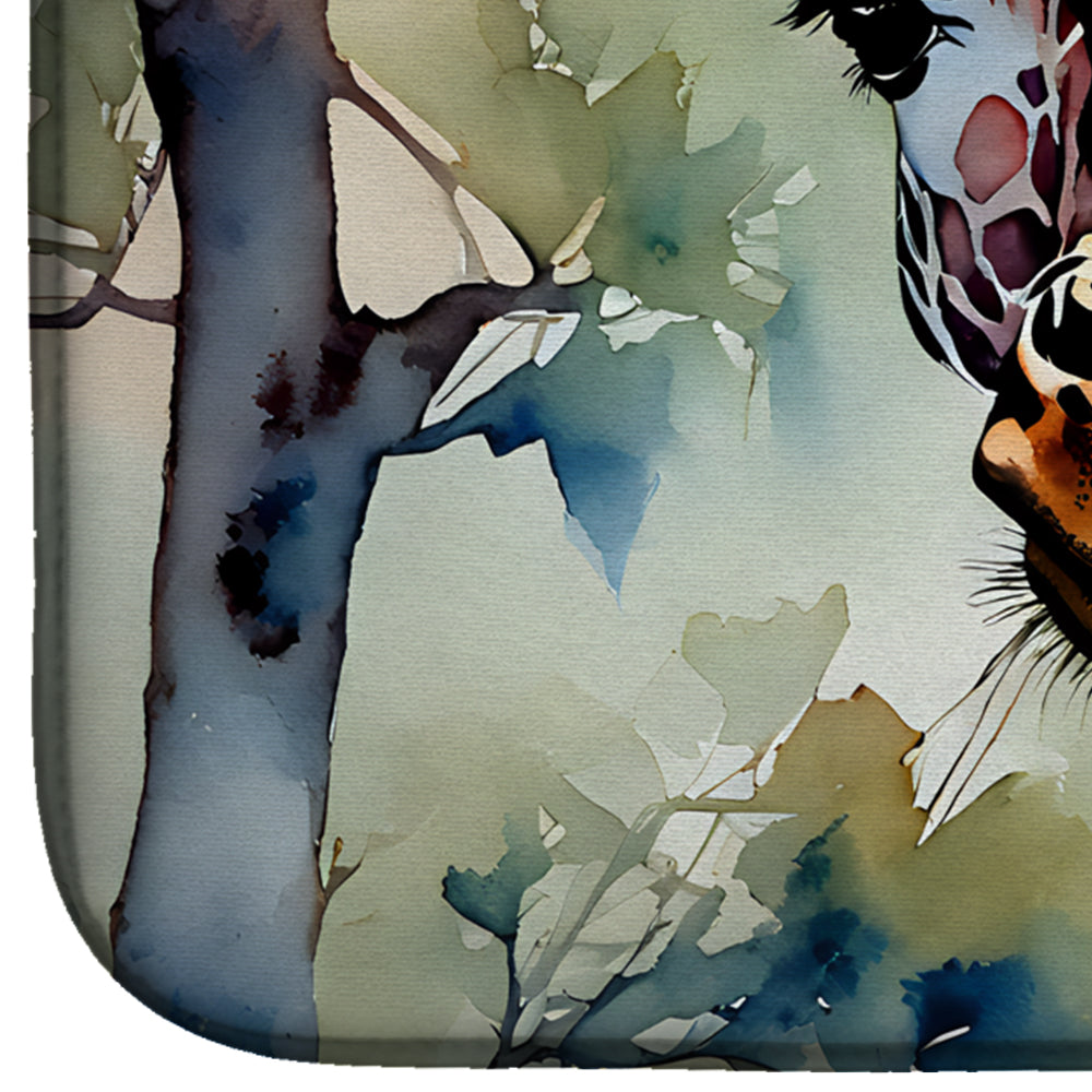 Caroline's Treasures Giraffe Dish Drying Mat