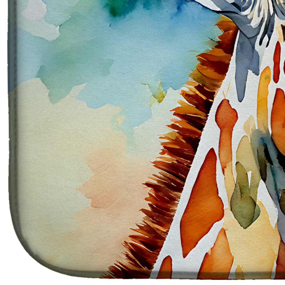 Caroline's Treasures Giraffe Dish Drying Mat