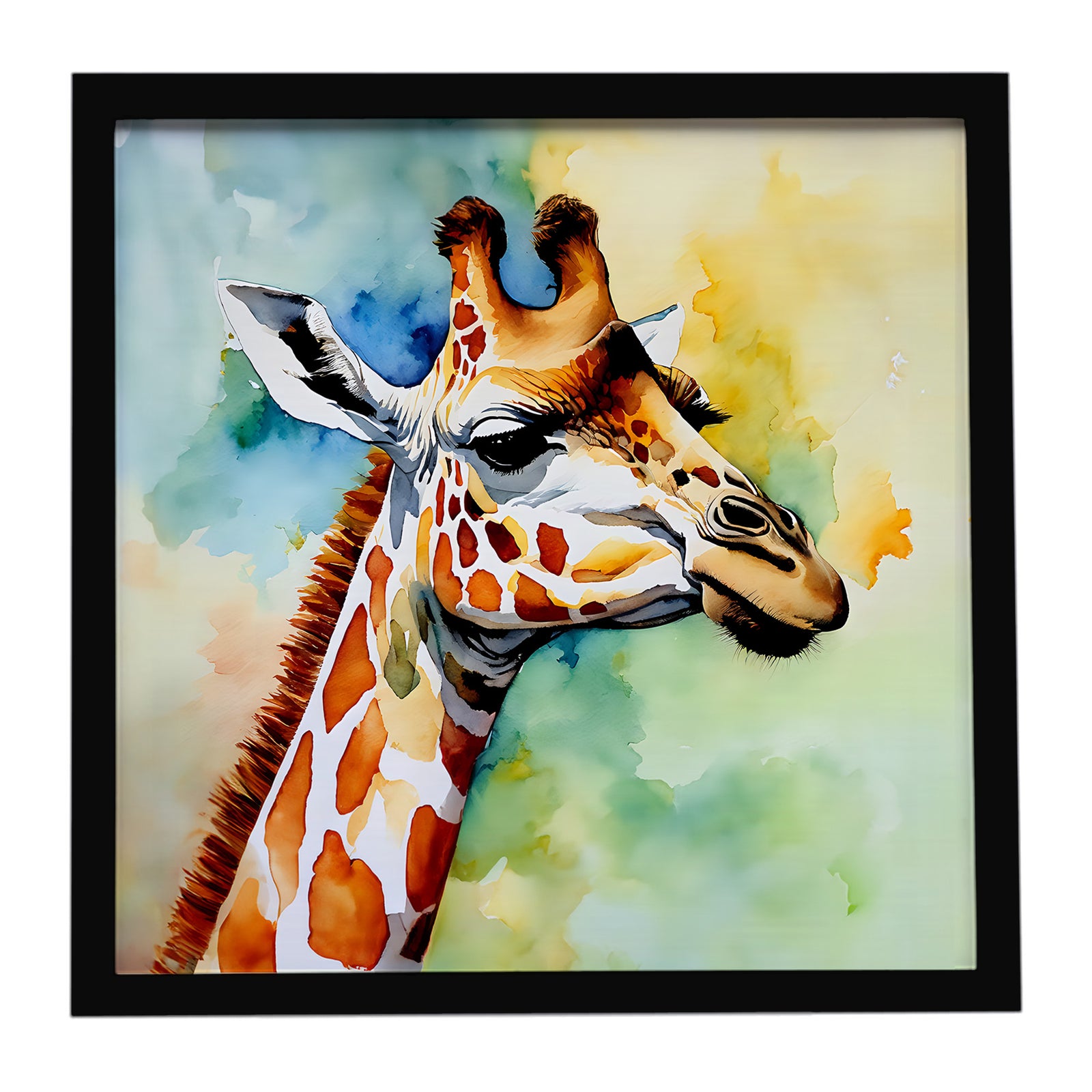 Caroline's Treasures Giraffe Framed Metal Print