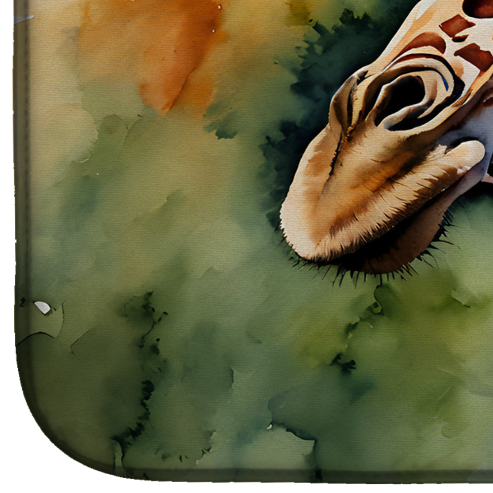 Caroline's Treasures Giraffe Dish Drying Mat