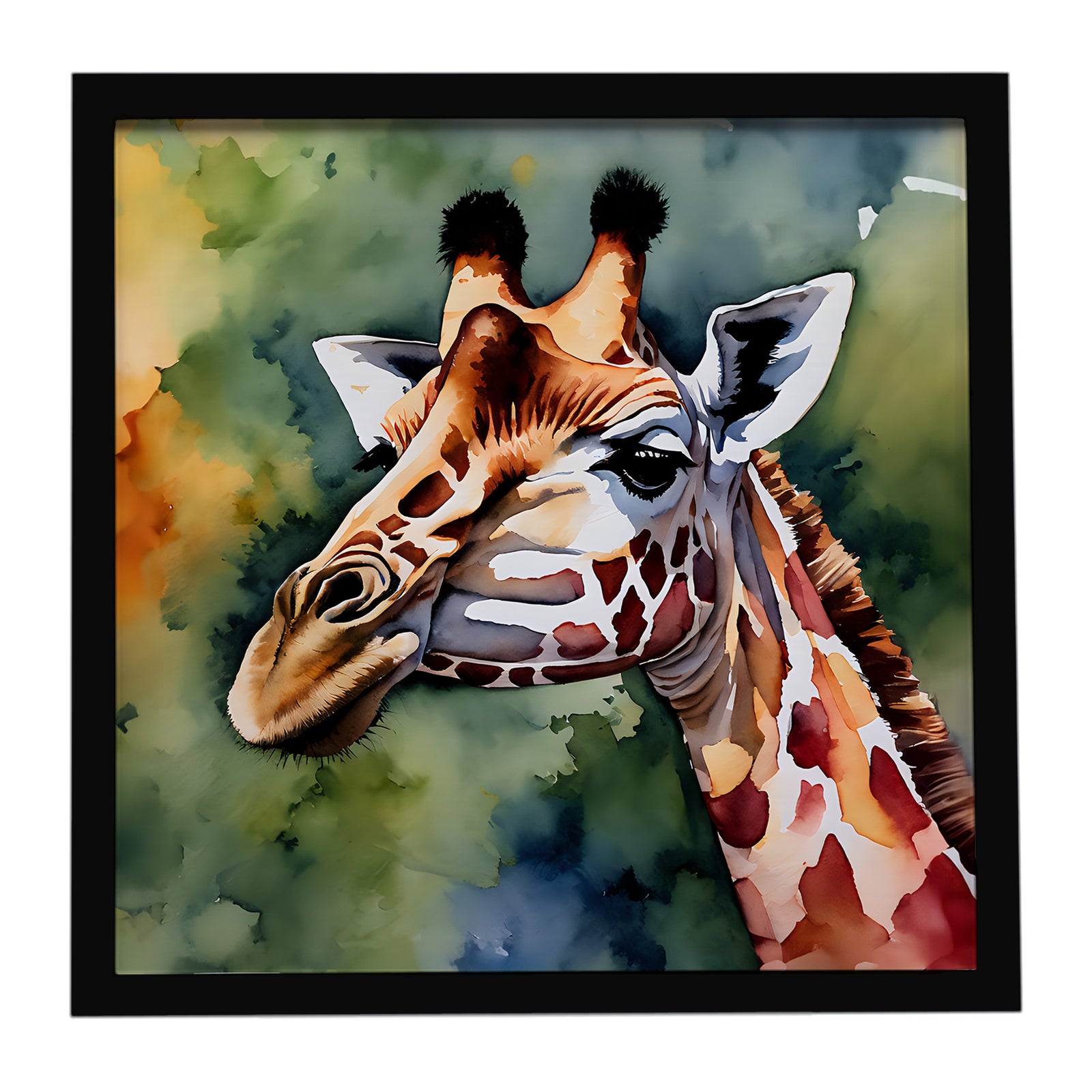 Caroline's Treasures Giraffe Framed Metal Print