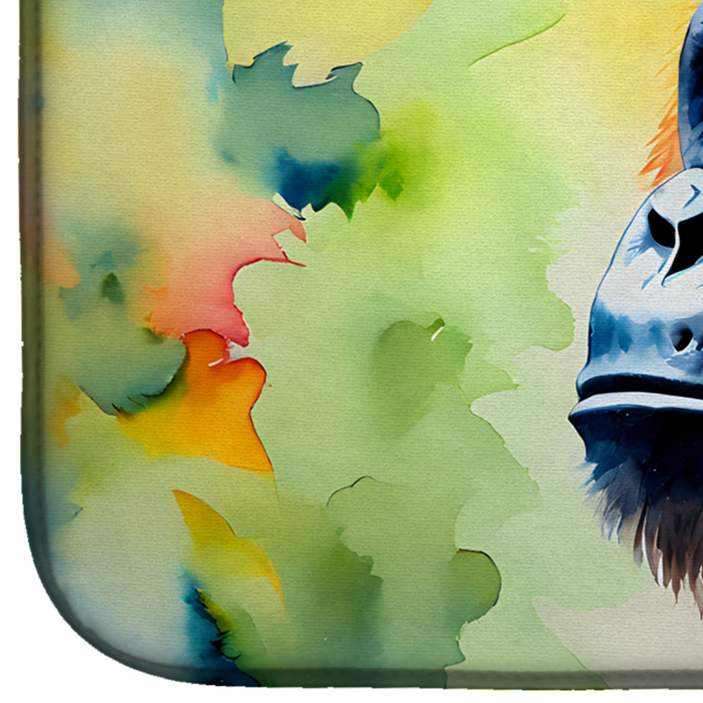 Caroline's Treasures Gorilla Dish Drying Mat