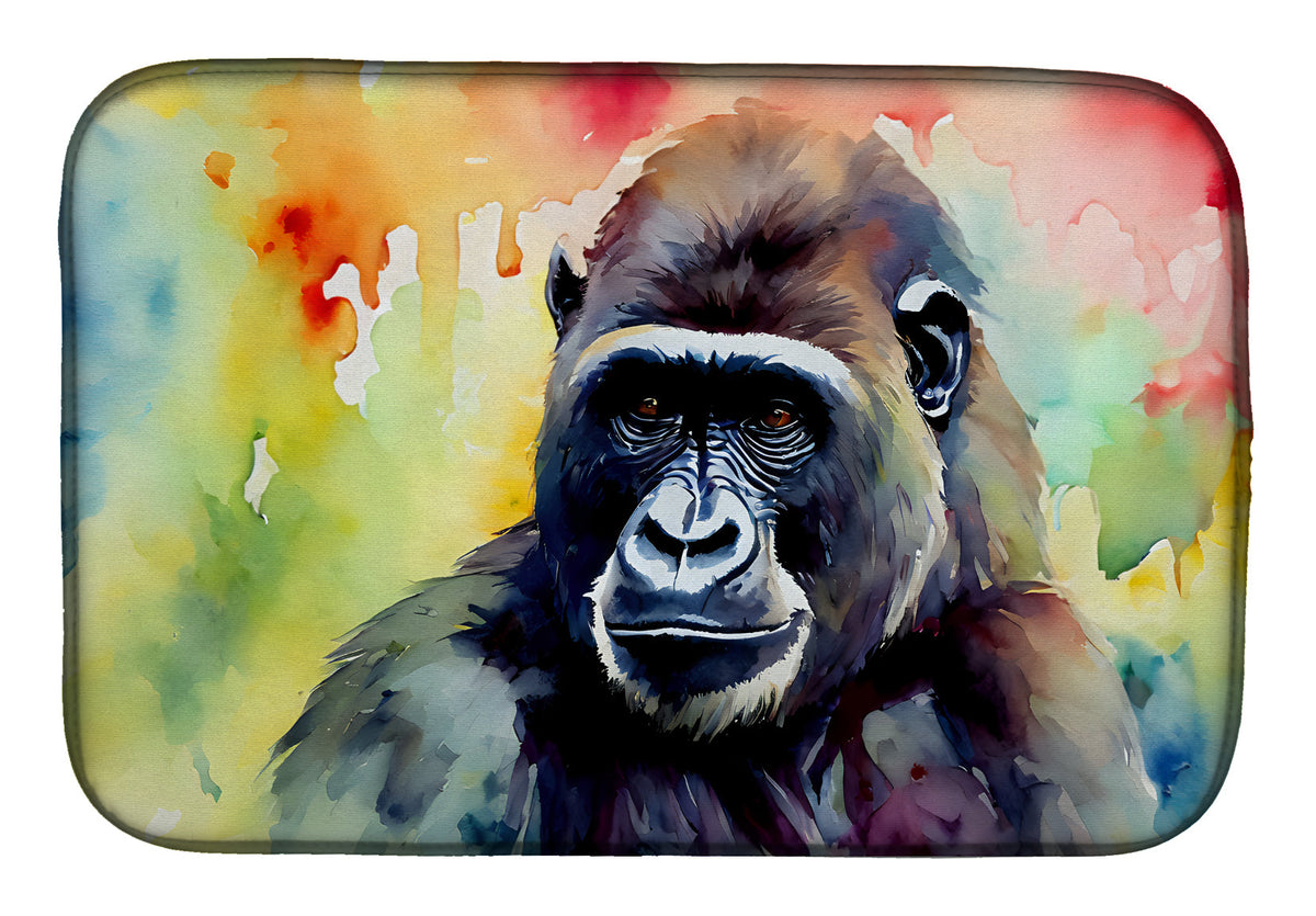 Caroline's Treasures Gorilla Dish Drying Mat