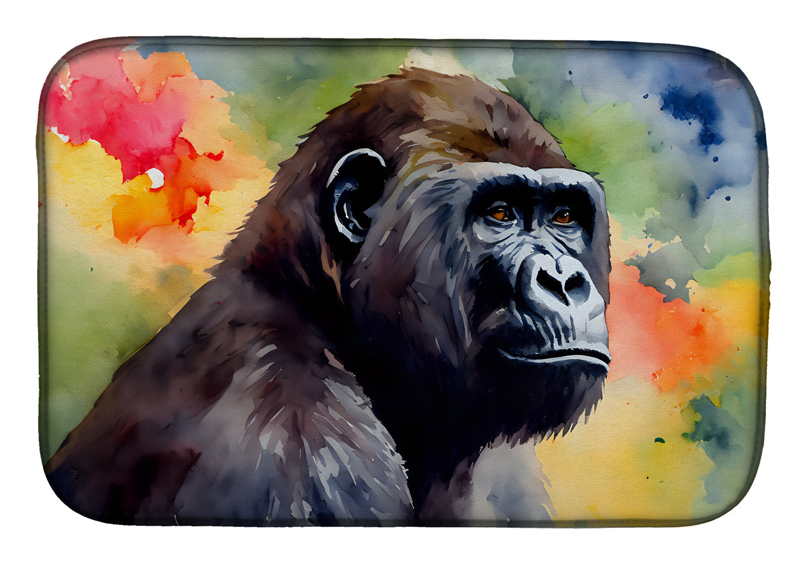 Caroline's Treasures Gorilla Dish Drying Mat