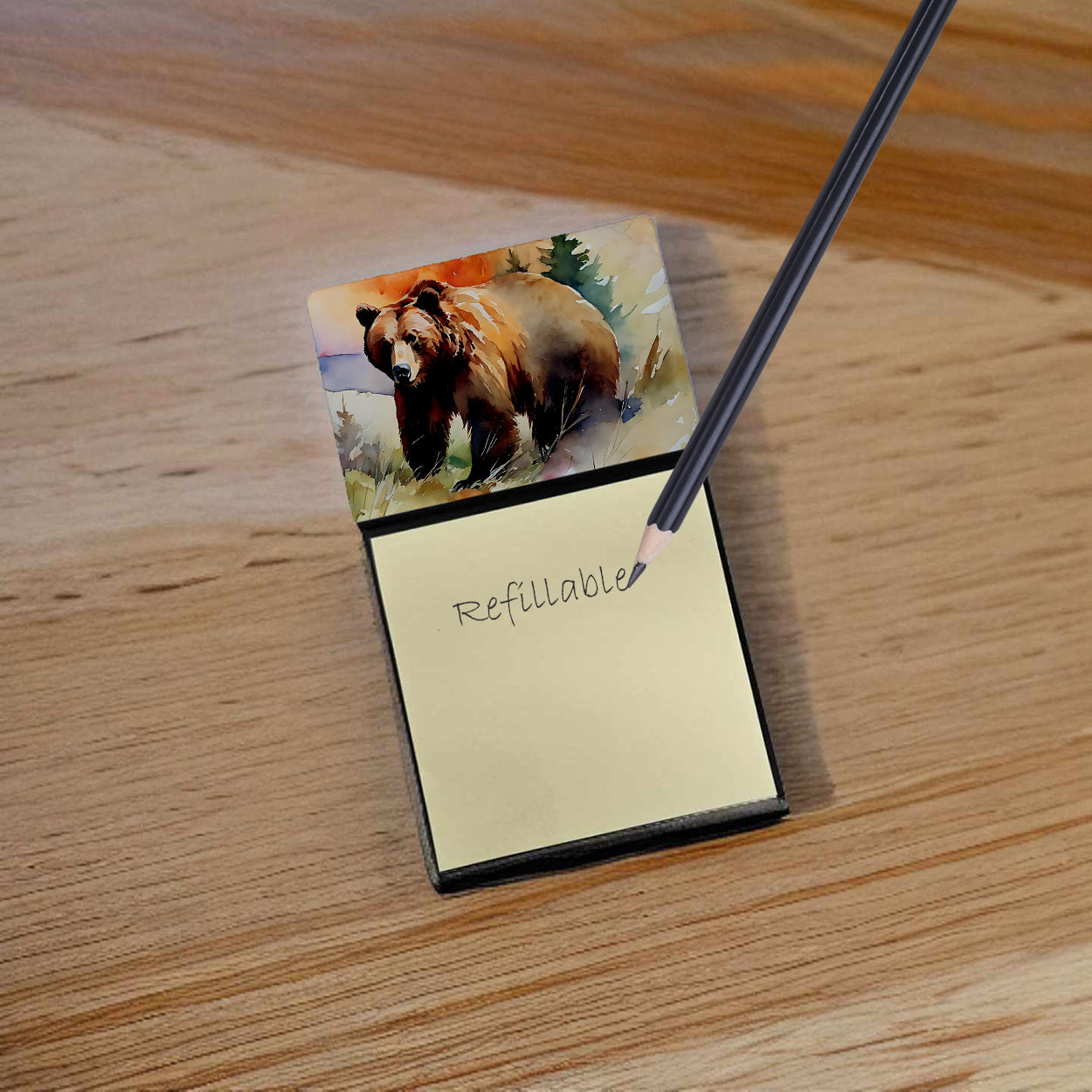 Grizzly Bear Sticky Note Holder