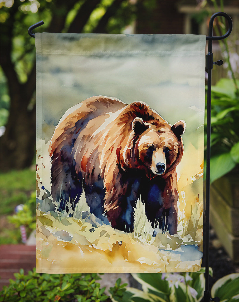 Grizzly Bear Garden Flag