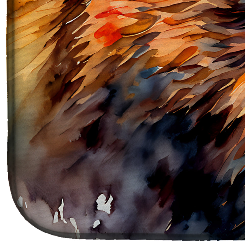 Caroline's Treasures Grizzly Bear Dish Drying Mat