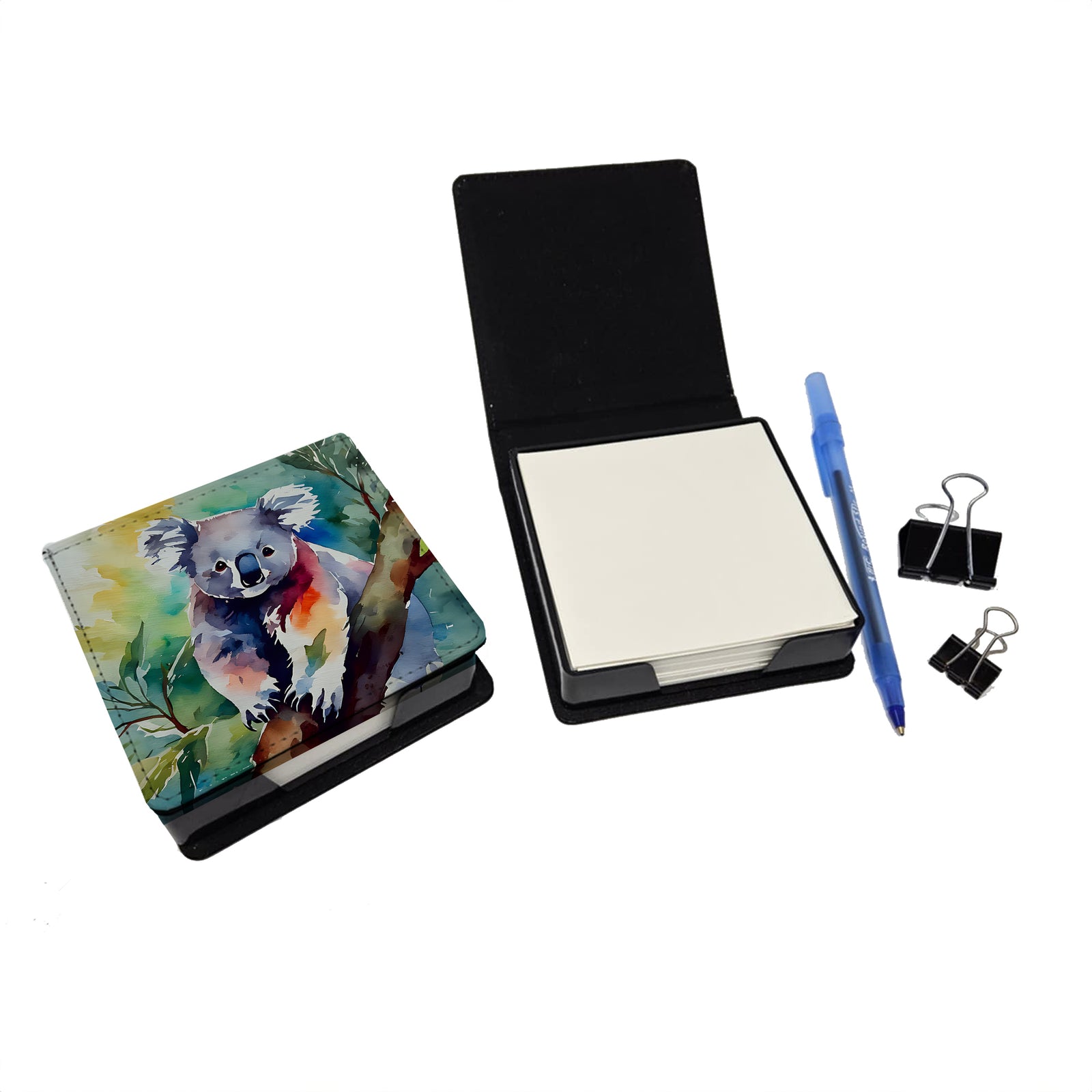 Caroline's Treasures Koala PU Leather Note Paper Holder