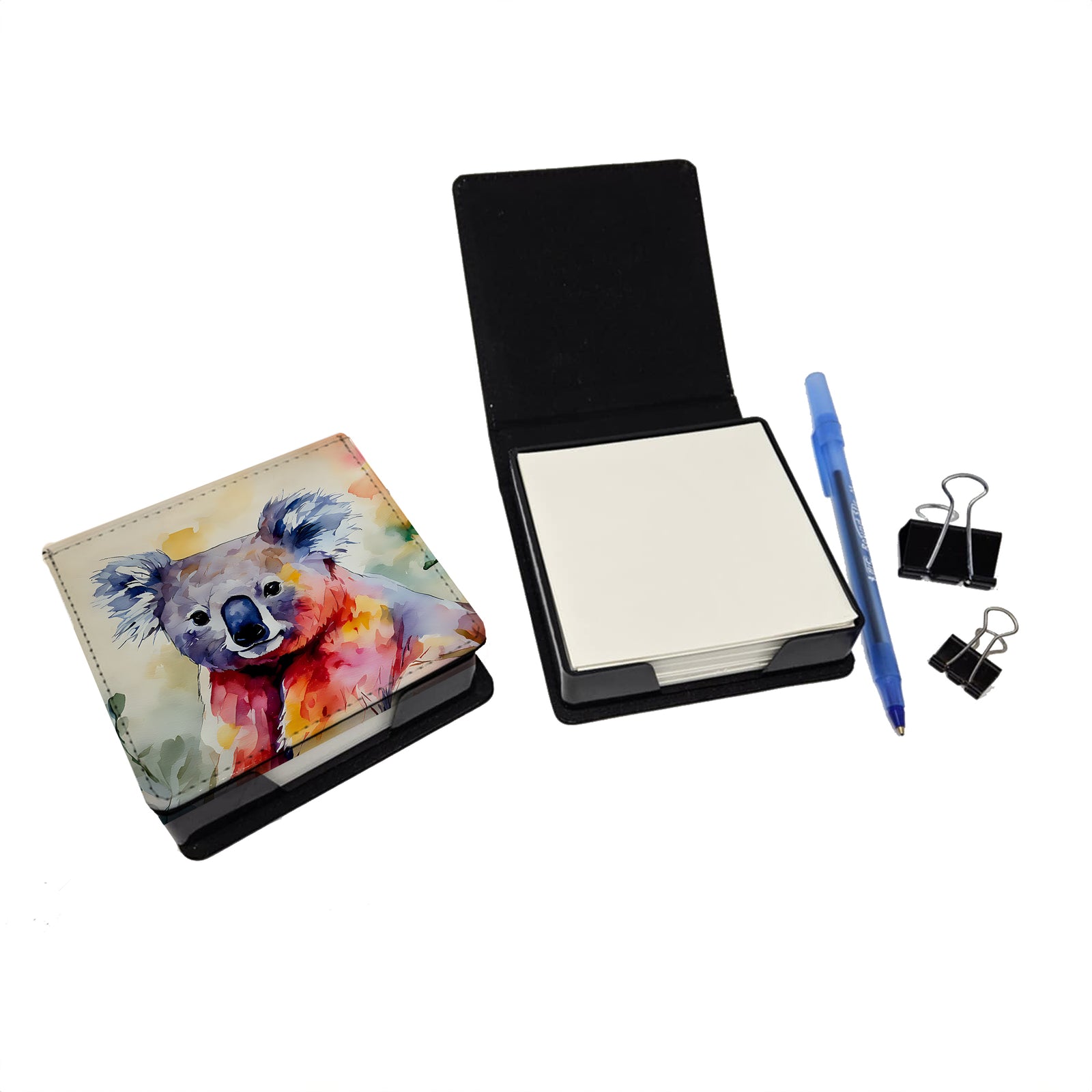 Caroline's Treasures Koala PU Leather Note Paper Holder