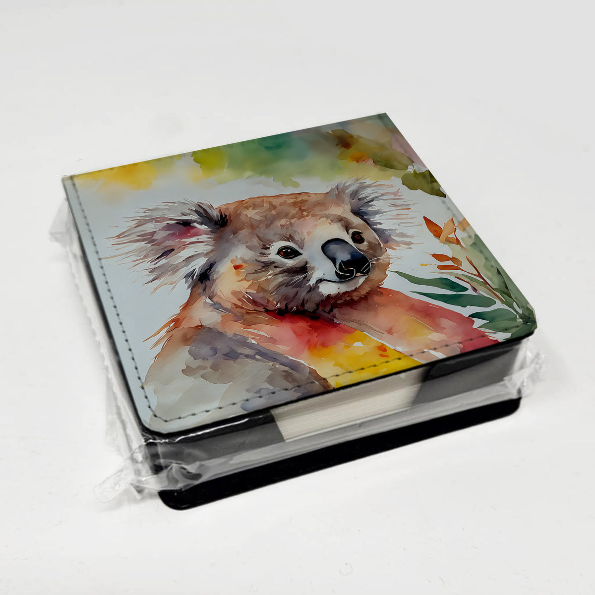 Caroline's Treasures Koala PU Leather Note Paper Holder