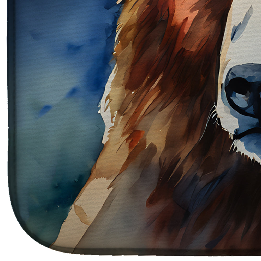 Caroline's Treasures Kodiak Bear Dish Drying Mat