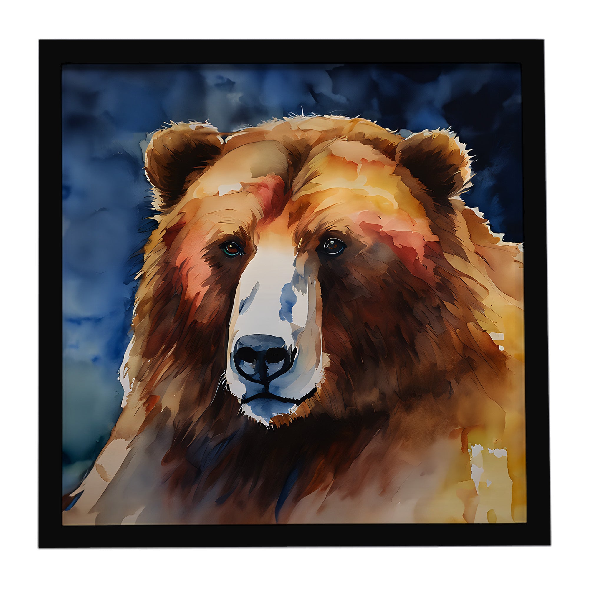 Caroline's Treasures Kodiak Bear Framed Metal Print