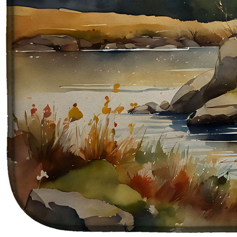 Caroline's Treasures Kodiak Bear Dish Drying Mat