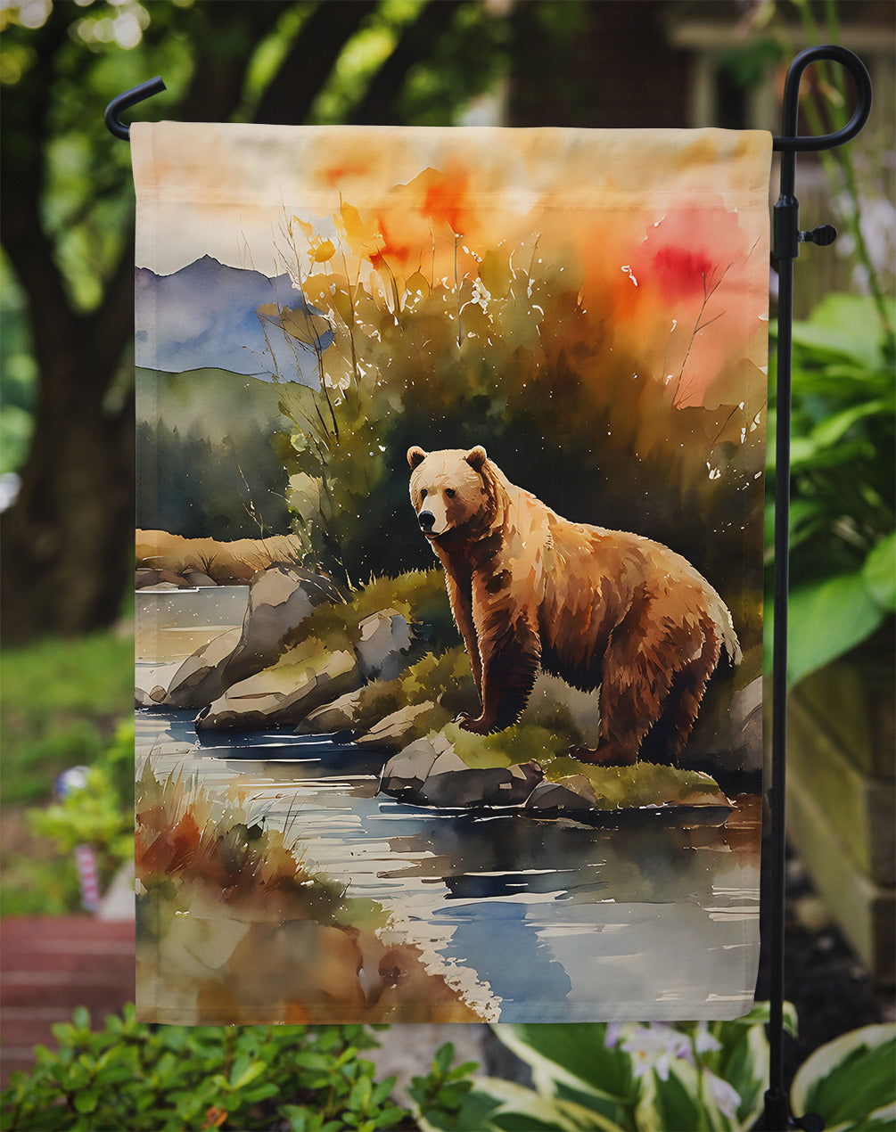 Kodiak Bear Garden Flag