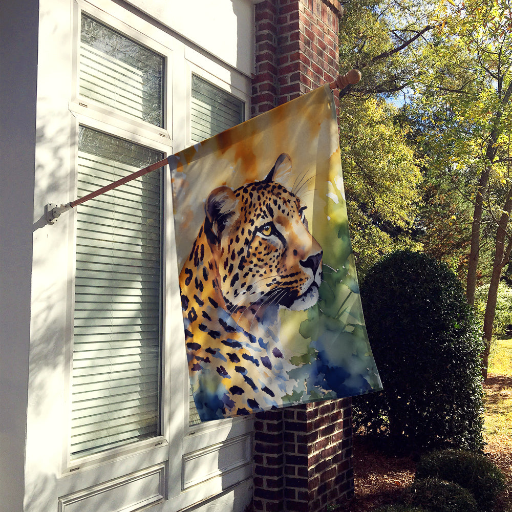 Caroline's Treasures Leopard House Flag