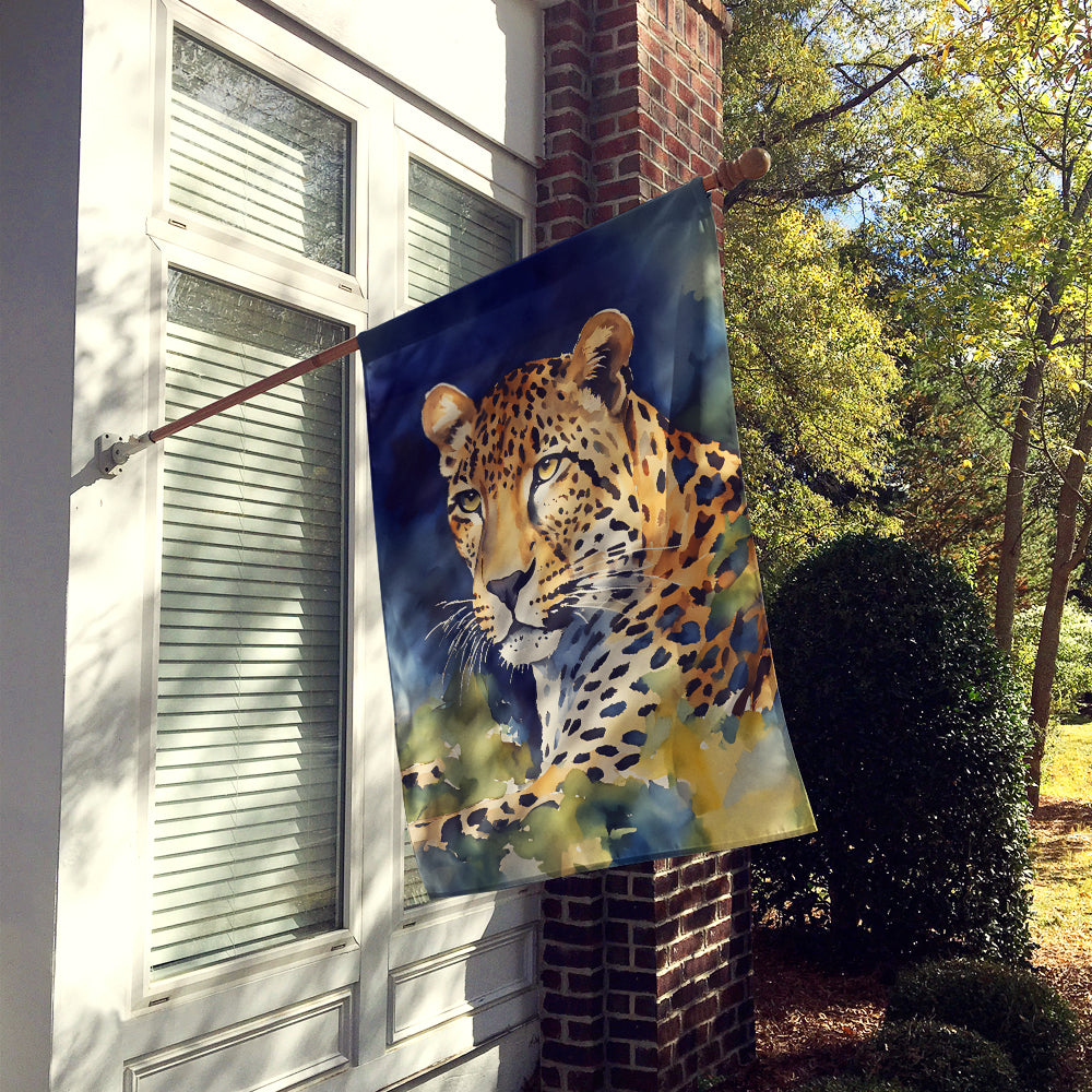 Caroline's Treasures Leopard House Flag