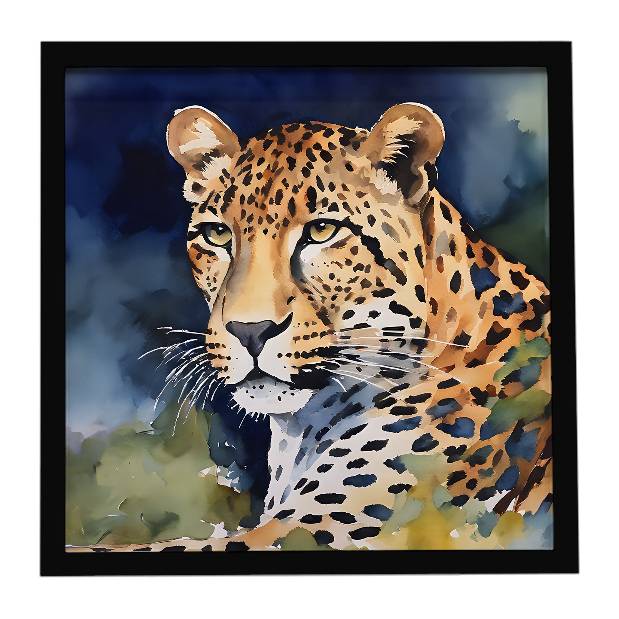 Caroline's Treasures Leopard Framed Metal Print