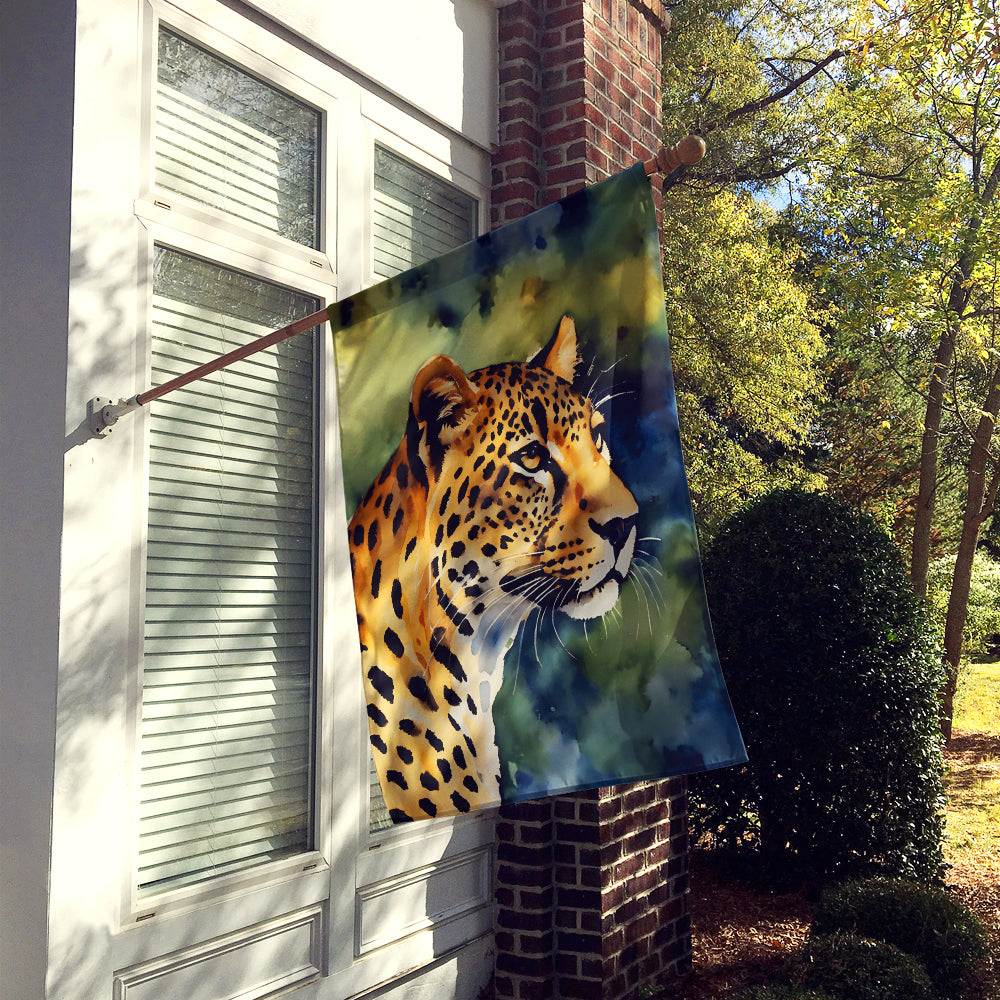 Caroline's Treasures Leopard House Flag