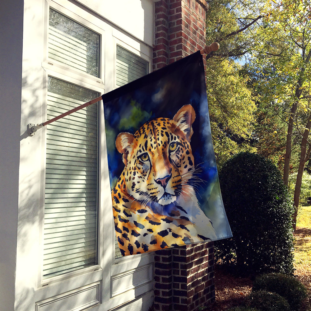 Caroline's Treasures Leopard House Flag