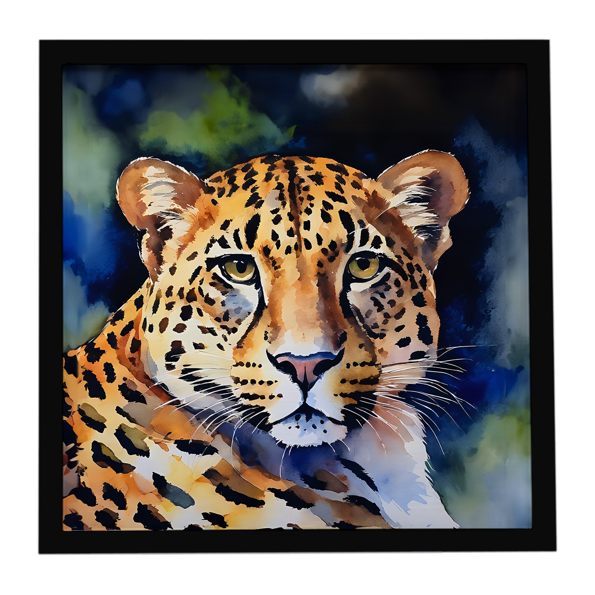 Caroline's Treasures Leopard Framed Metal Print