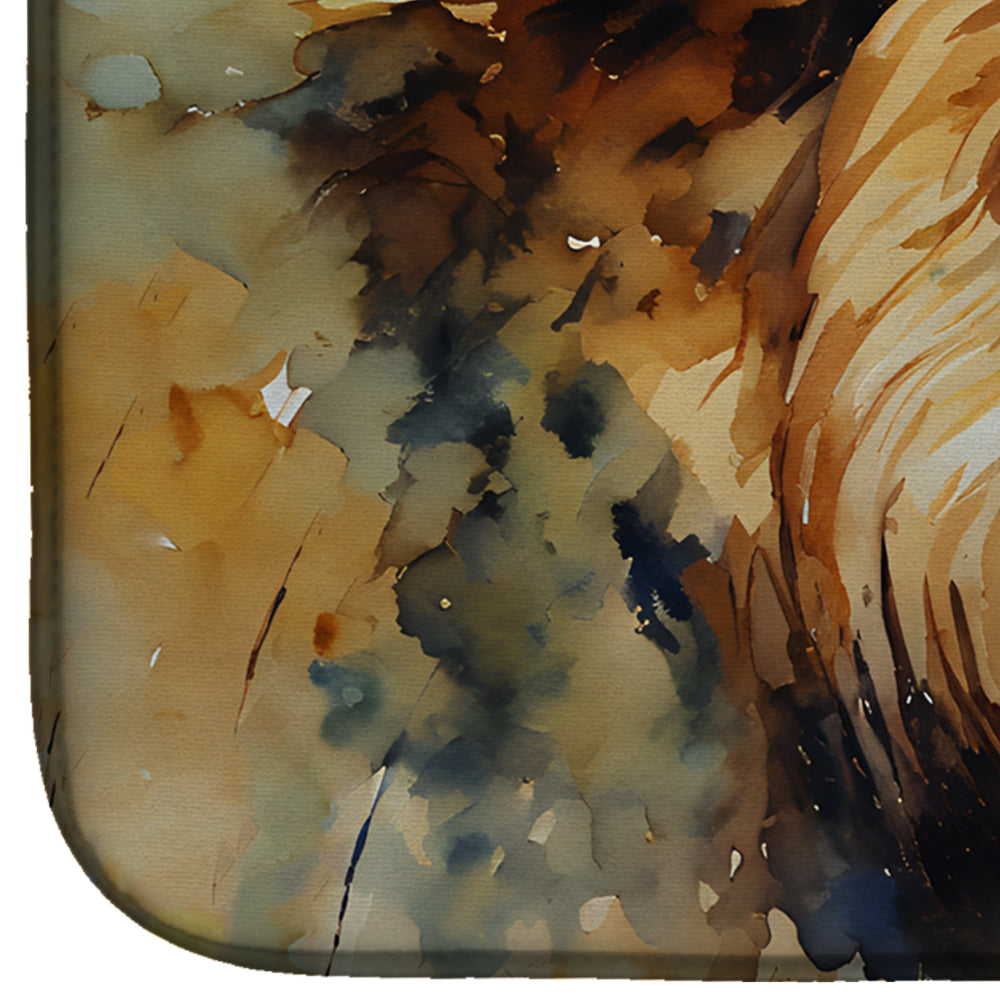 Caroline's Treasures Lion Dish Drying Mat