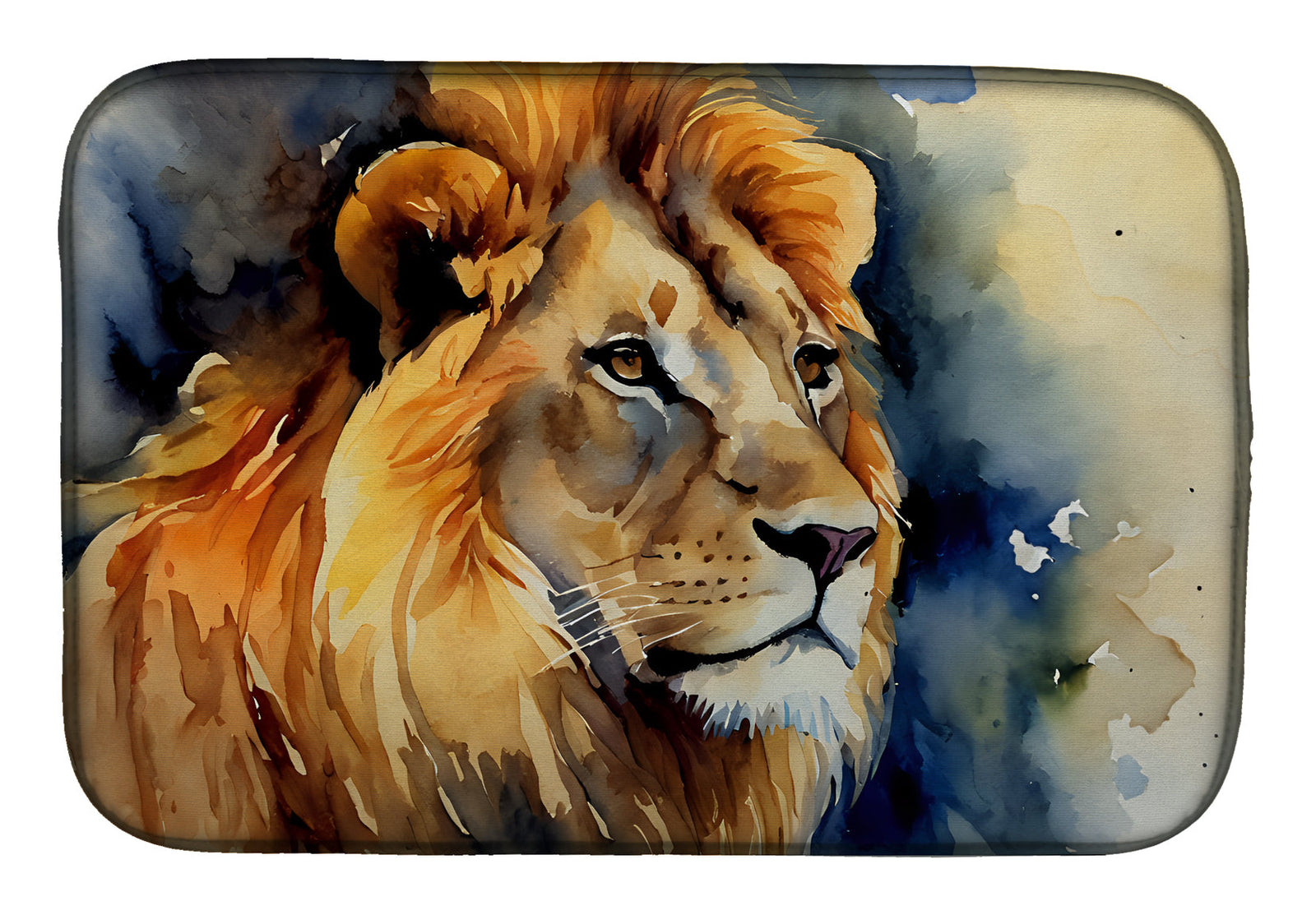 Caroline's Treasures Lion Dish Drying Mat