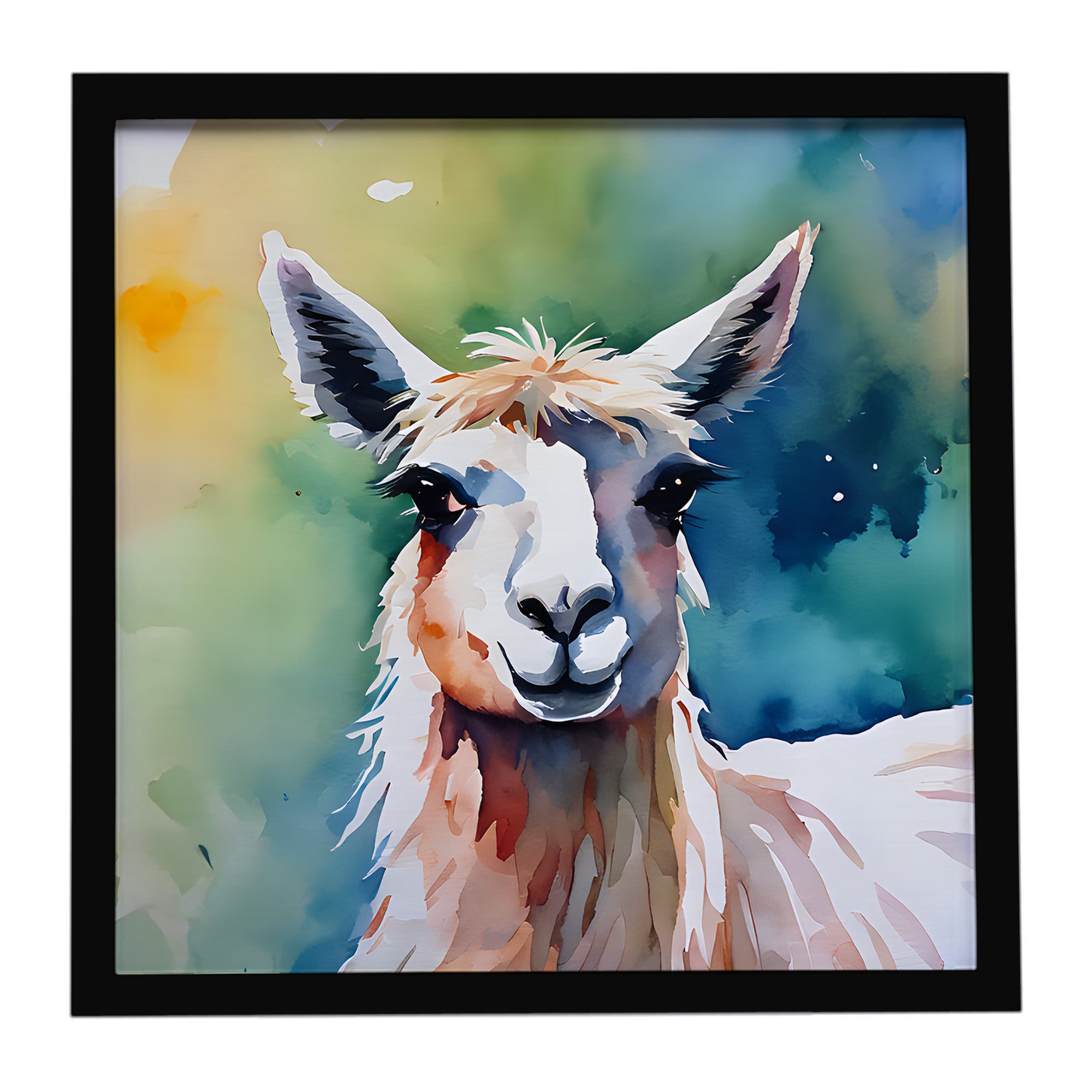 Caroline's Treasures Llama Framed Metal Print