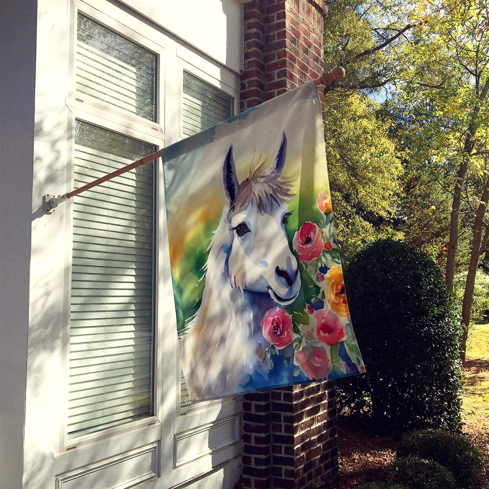 Caroline's Treasures Llama House Flag