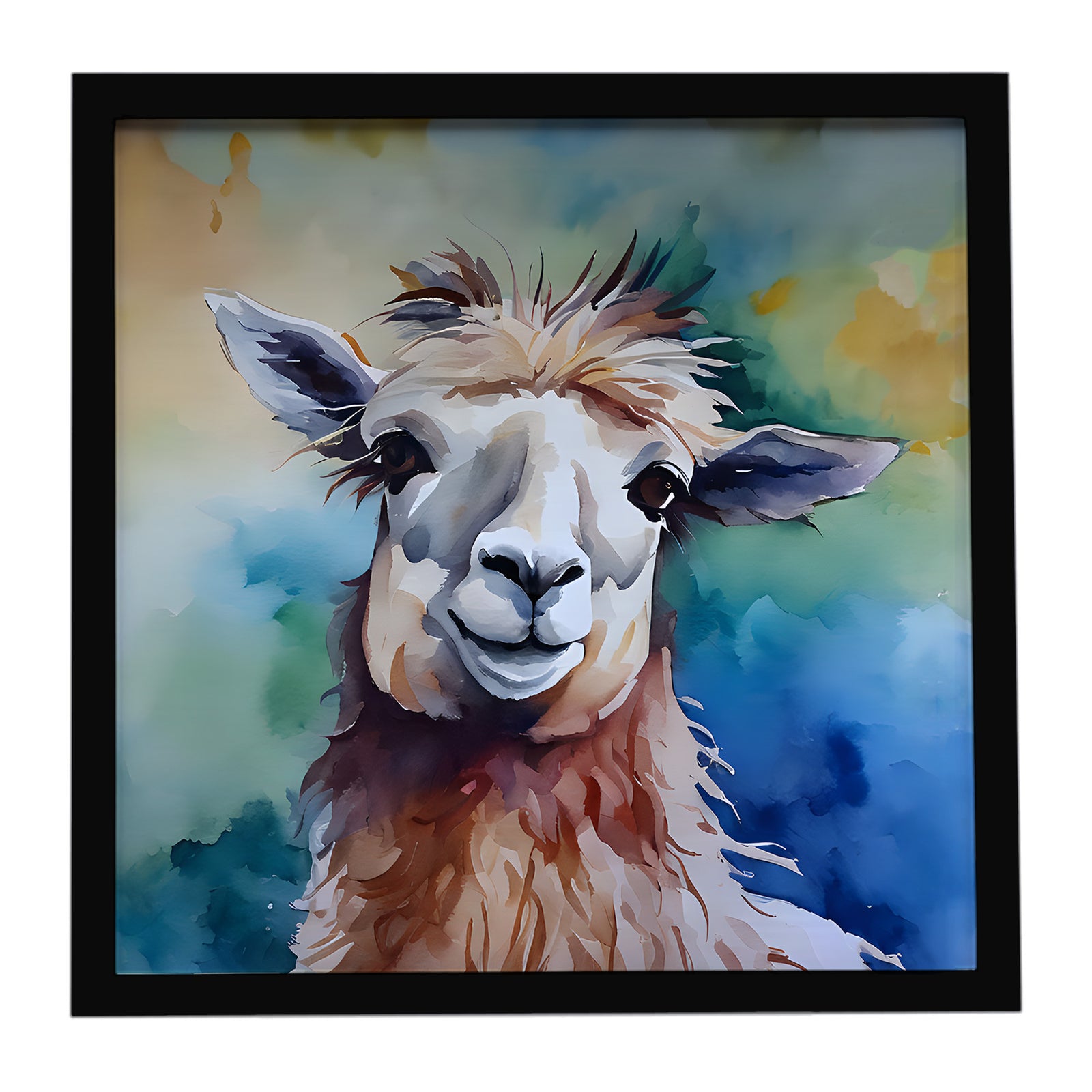 Caroline's Treasures Llama Framed Metal Print