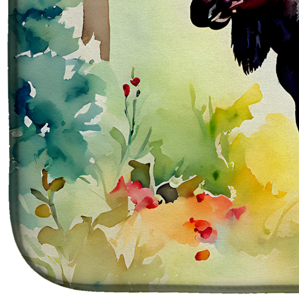 Caroline's Treasures Moose Dish Drying Mat