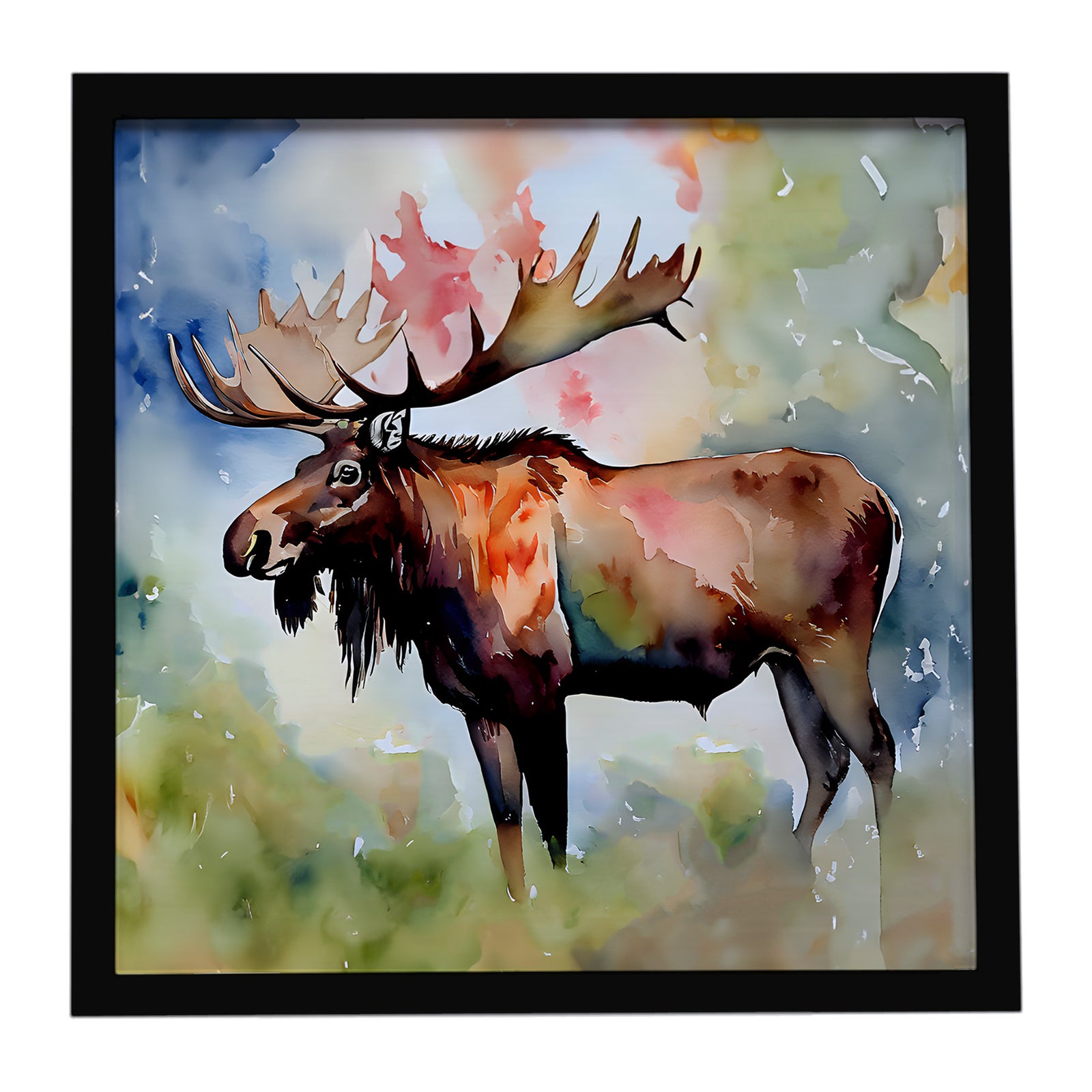 Caroline's Treasures Moose Framed Metal Print