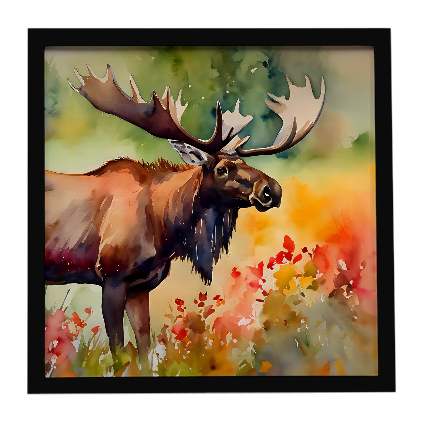 Caroline's Treasures Moose Framed Metal Print