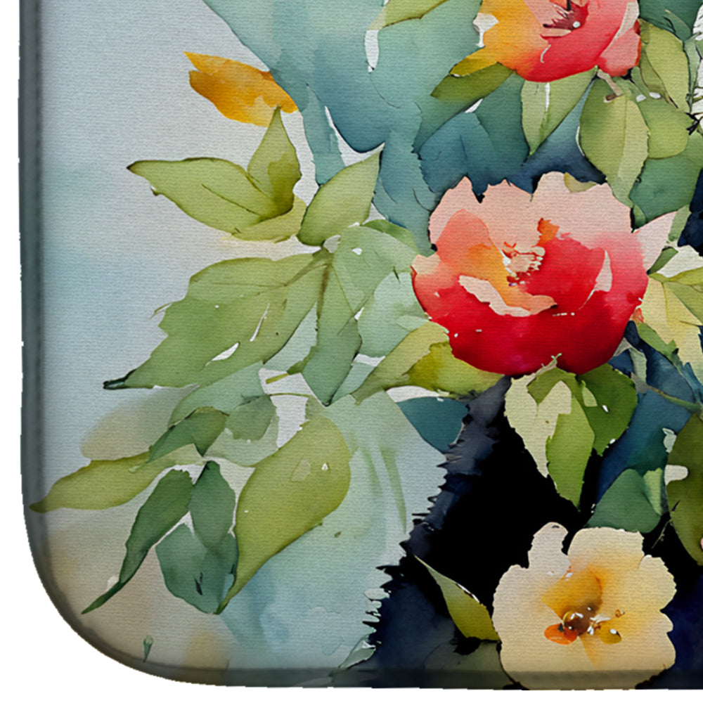 Caroline's Treasures Panda Dish Drying Mat