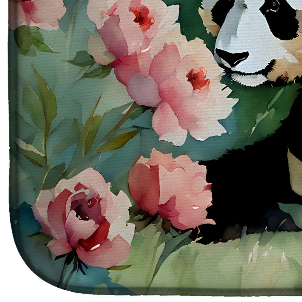 Caroline's Treasures Panda Dish Drying Mat