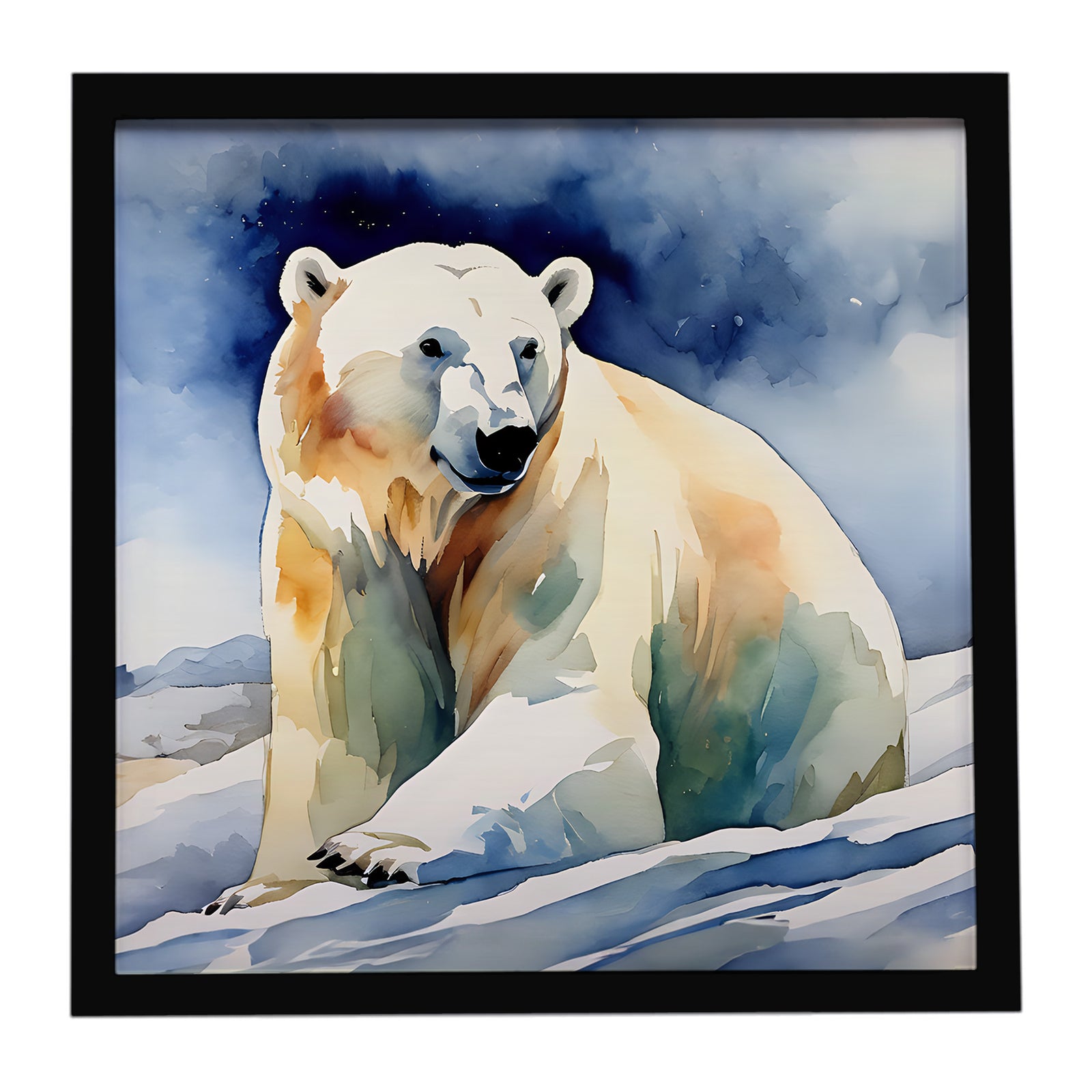 Caroline's Treasures Polar Bear Framed Metal Print