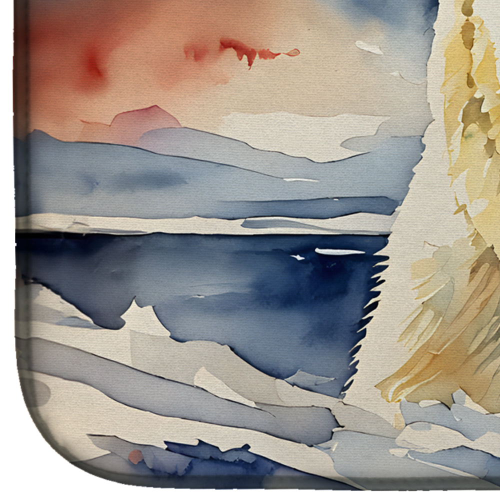 Caroline's Treasures Polar Bear Dish Drying Mat