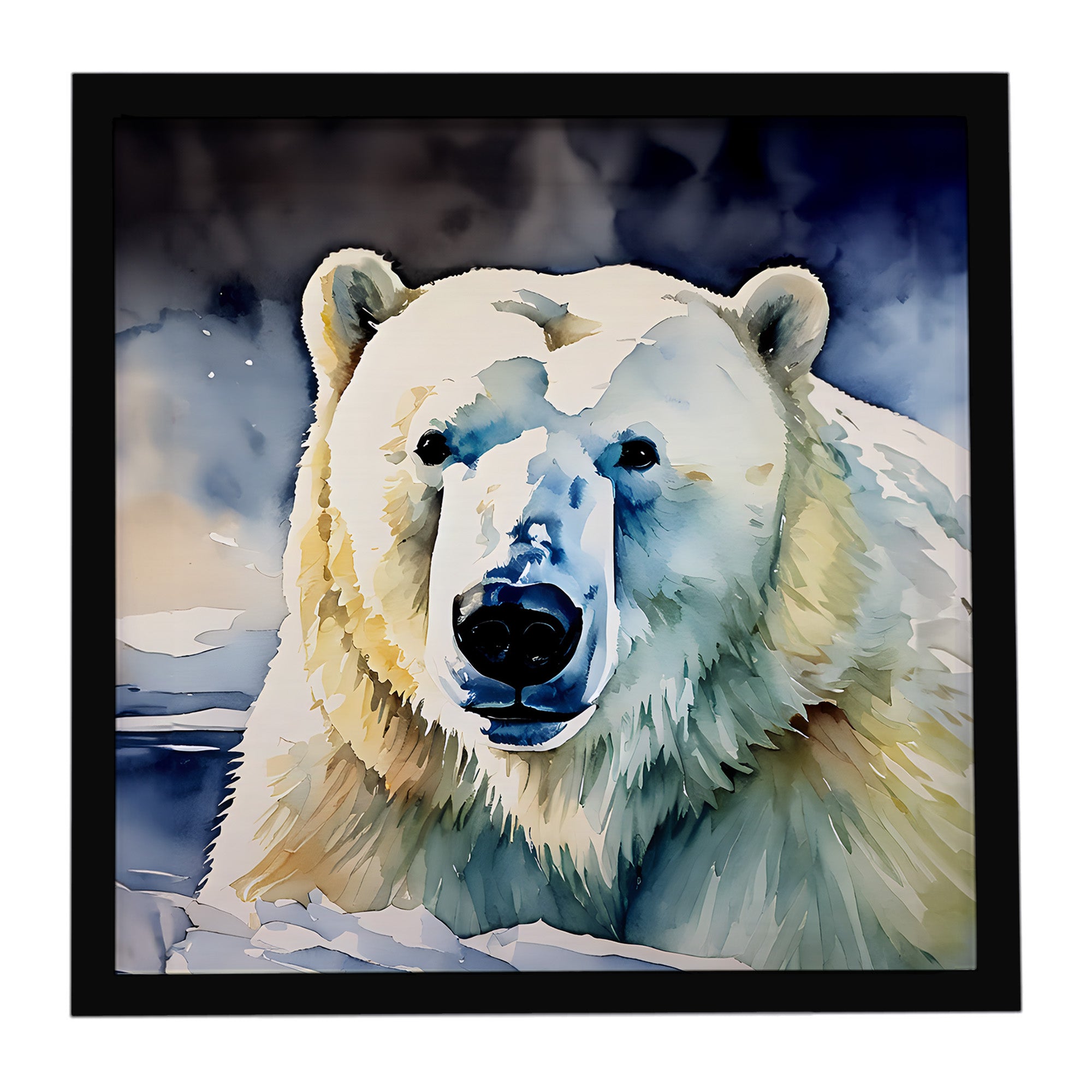 Caroline's Treasures Polar Bear Framed Metal Print
