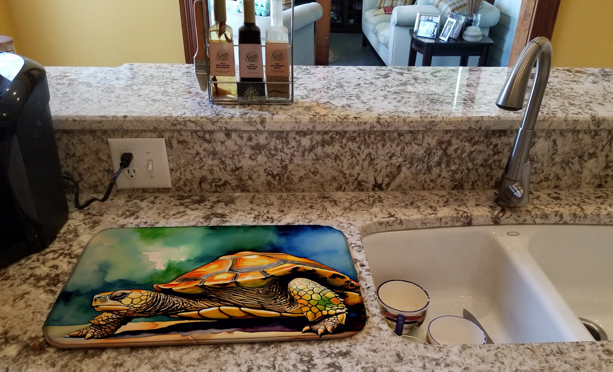 Caroline's Treasures Turtles Tortoises Dish Drying Mat