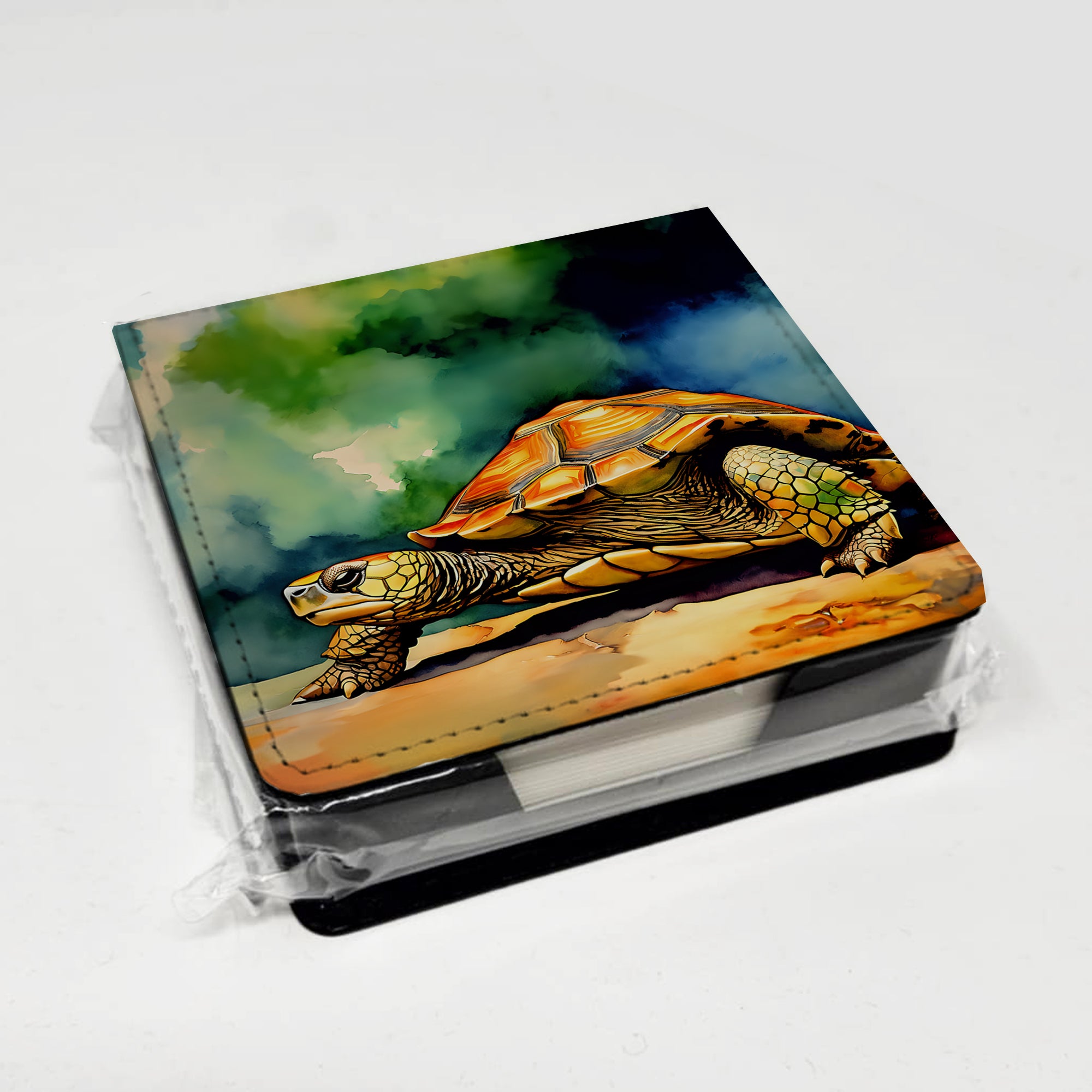 Caroline's Treasures Turtles Tortoises PU Leather Note Paper Holder