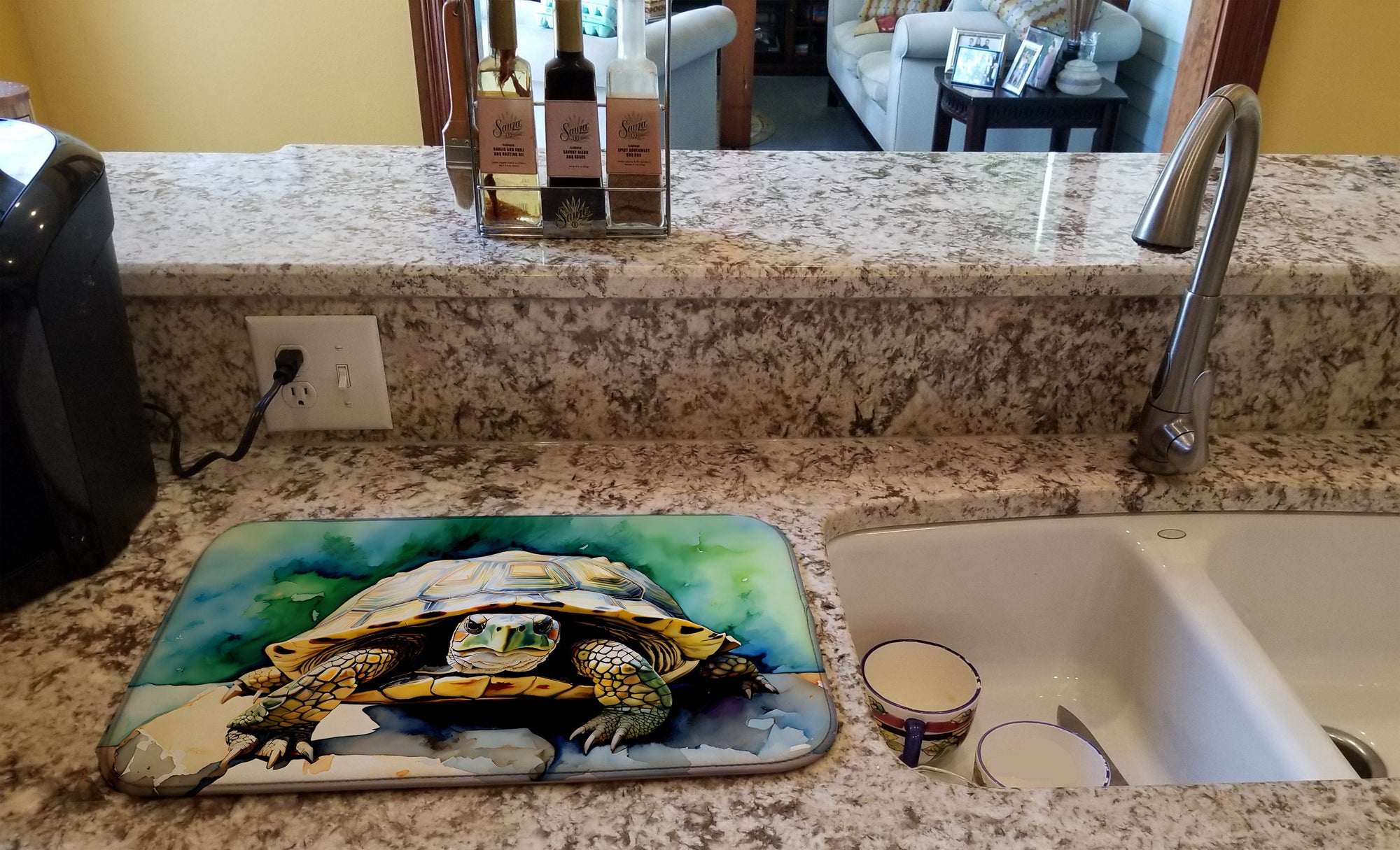 Caroline's Treasures Turtles Tortoises Dish Drying Mat