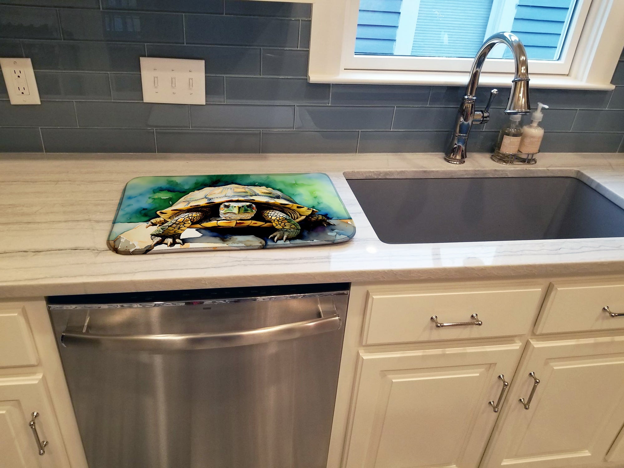 Caroline's Treasures Turtles Tortoises Dish Drying Mat