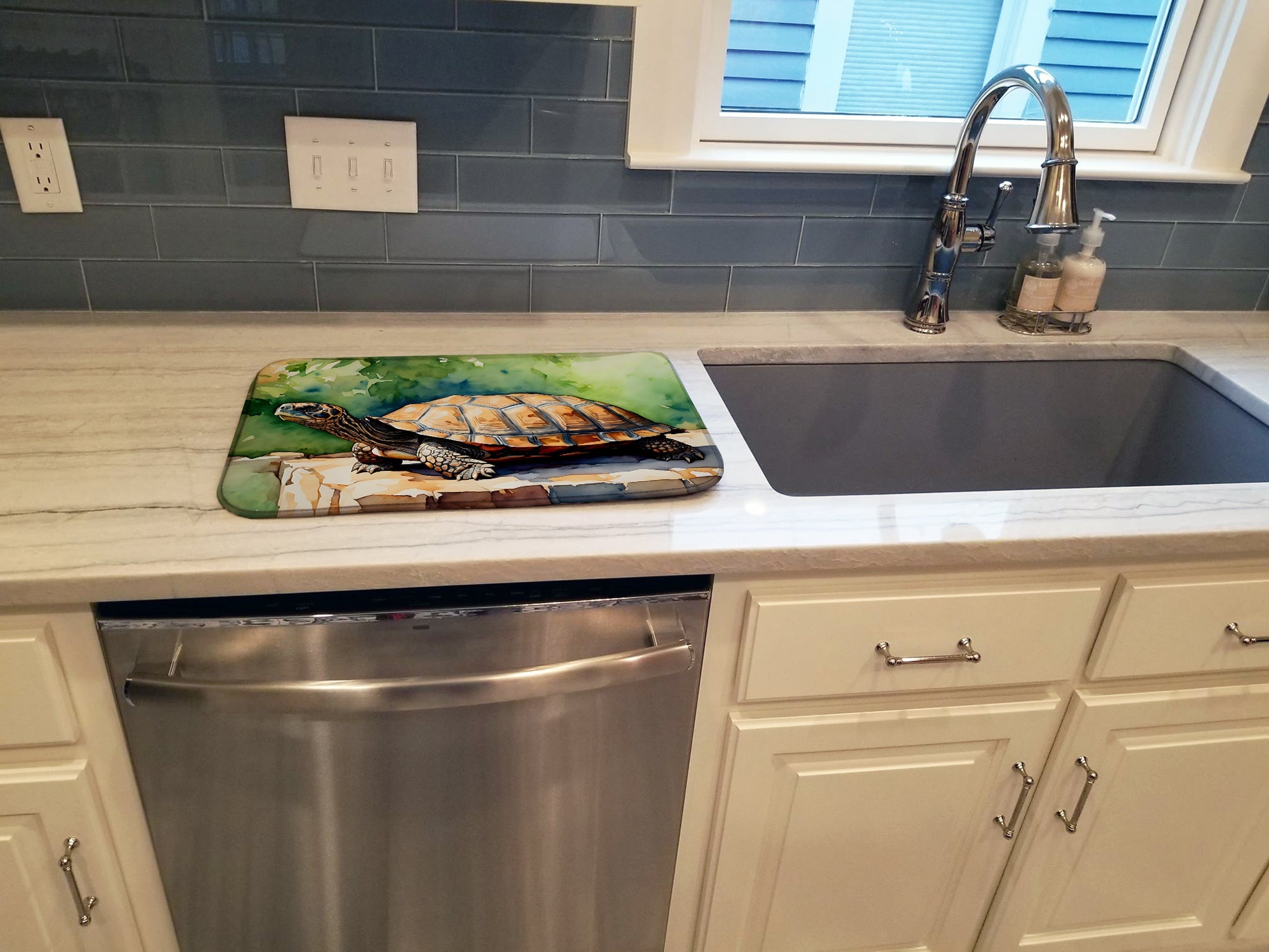 Caroline's Treasures Turtles Tortoises Dish Drying Mat