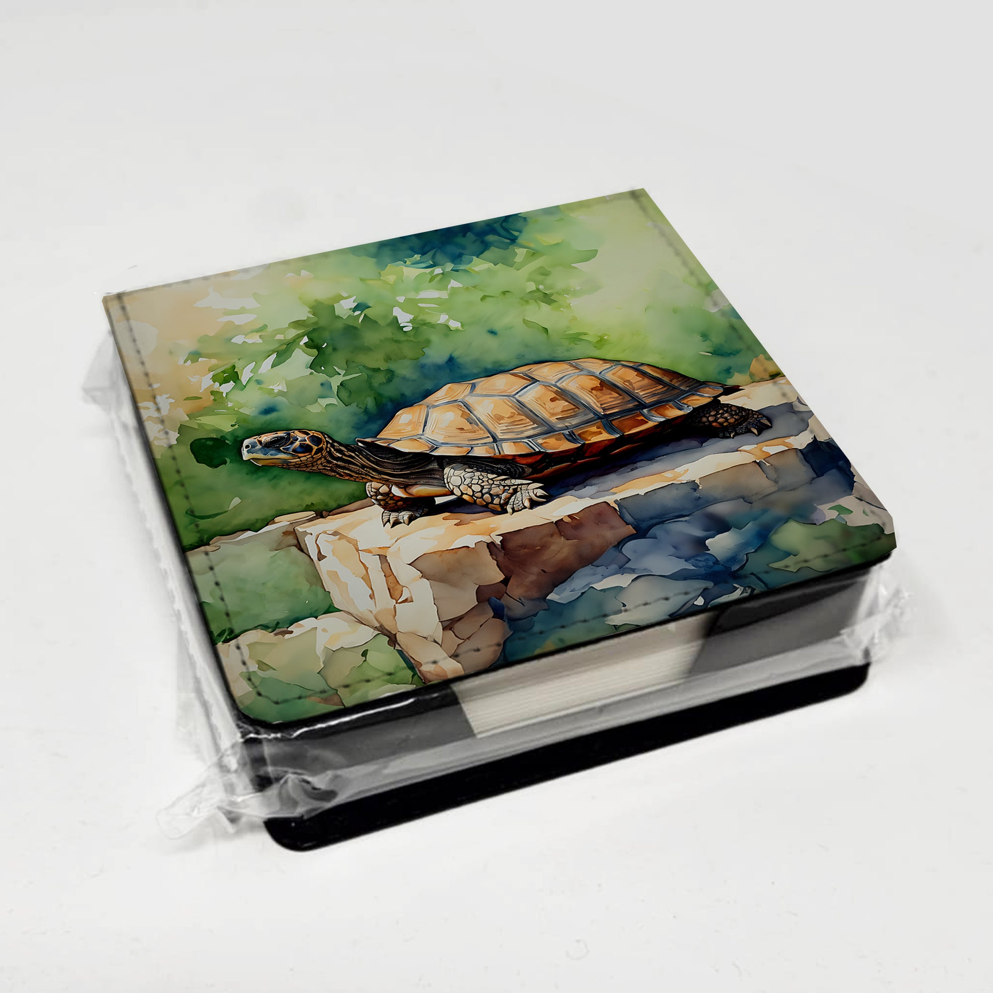 Caroline's Treasures Turtles Tortoises PU Leather Note Paper Holder