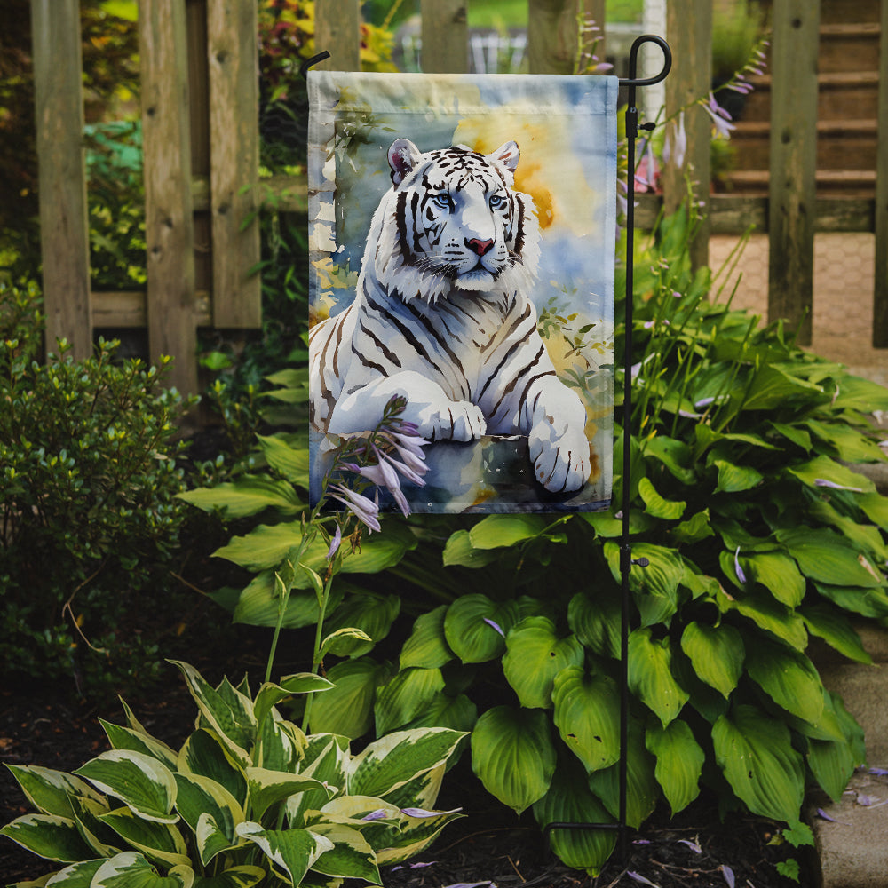 Buy this White Tiger Garden Flag